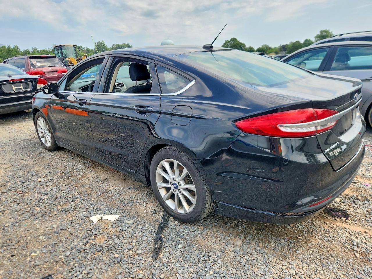 2017 Ford Fusion Se Black vin: 3FA6P0HD0HR138930