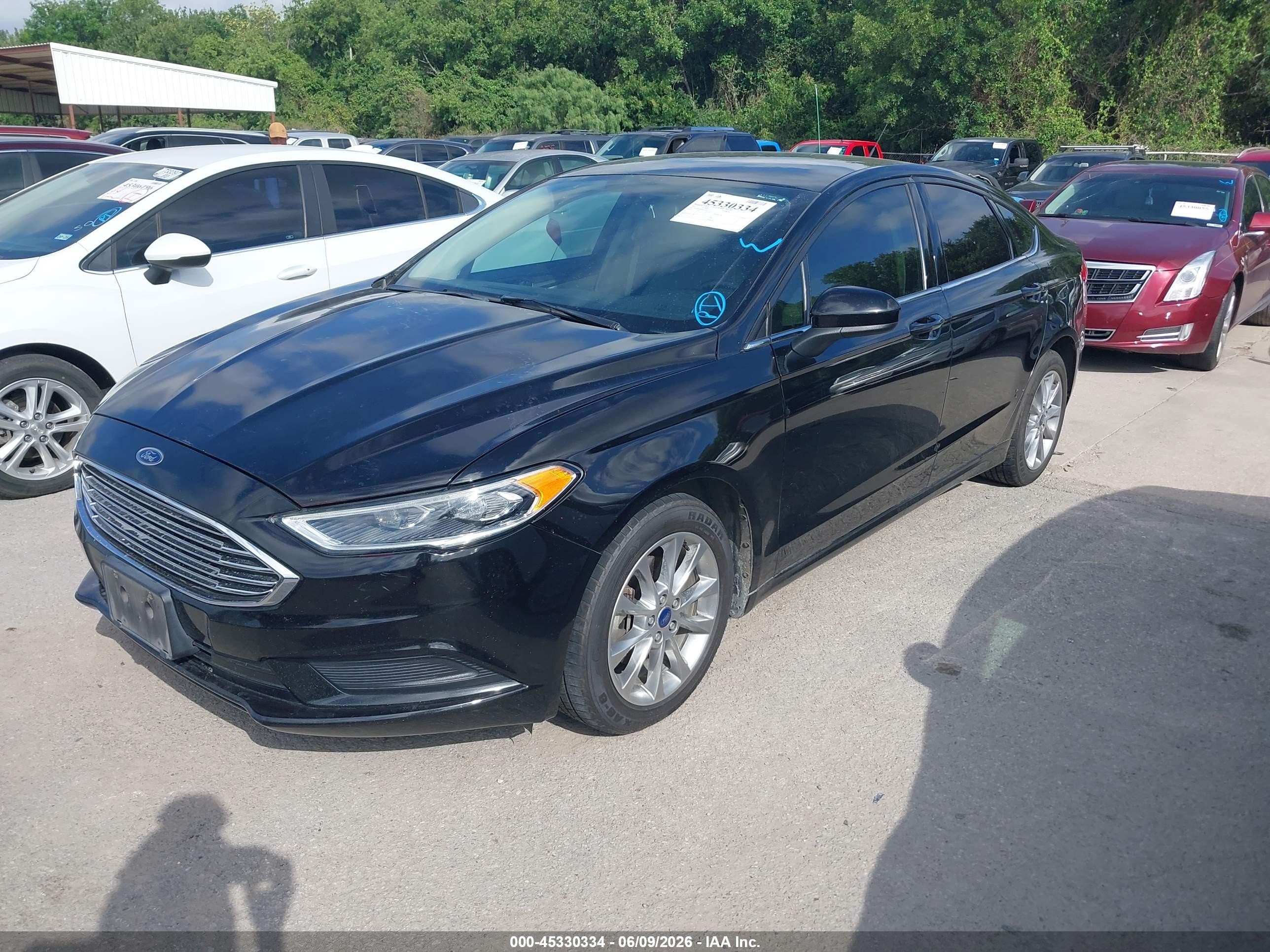 2017 Ford Fusion Se Black vin: 3FA6P0HD0HR335063
