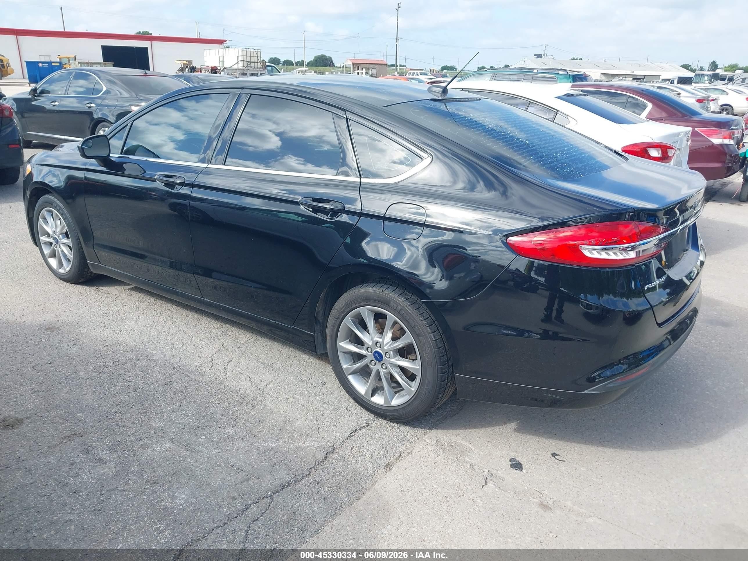 2017 Ford Fusion Se Black vin: 3FA6P0HD0HR335063