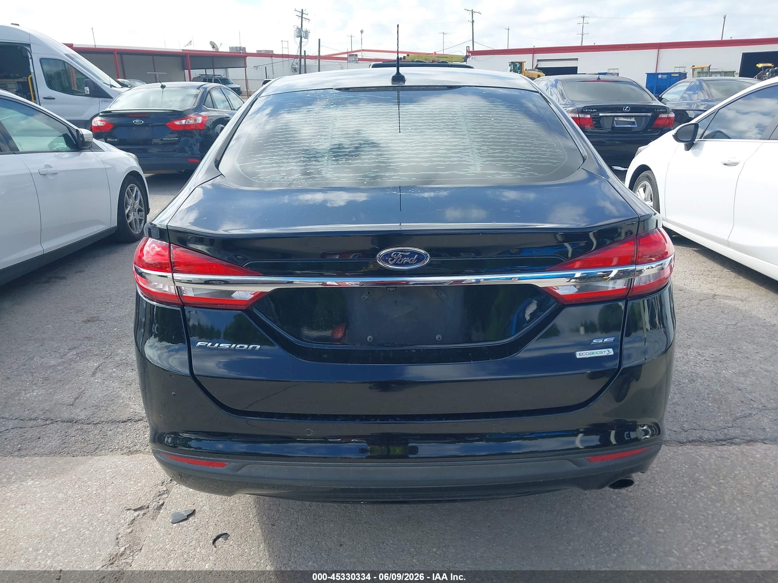 2017 Ford Fusion Se Black vin: 3FA6P0HD0HR335063
