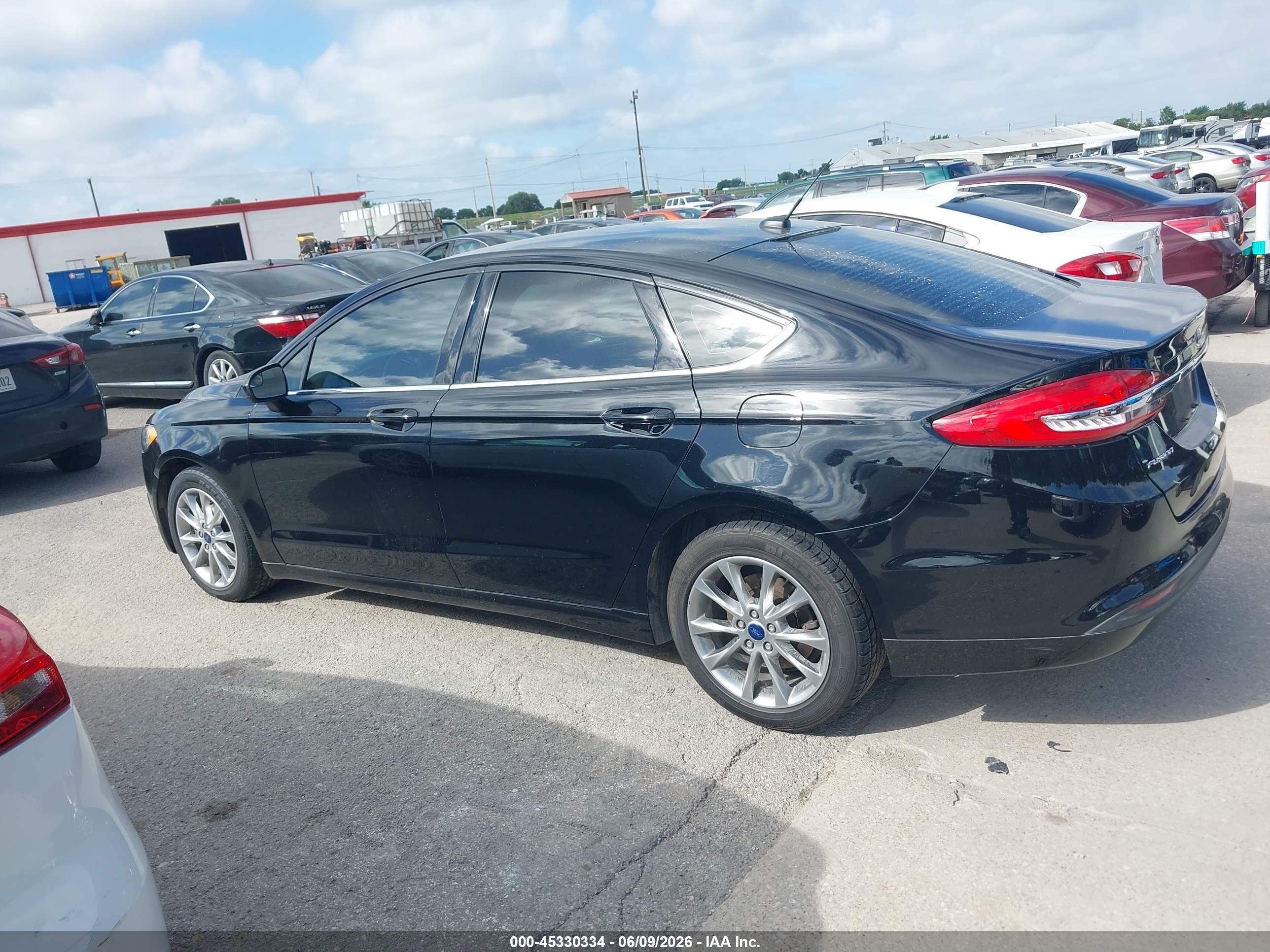 2017 Ford Fusion Se Black vin: 3FA6P0HD0HR335063