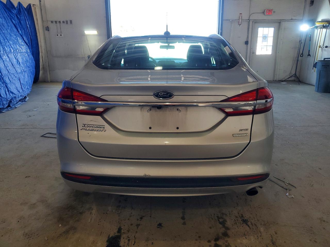2018 Ford Fusion Se Silver vin: 3FA6P0HD0JR142921