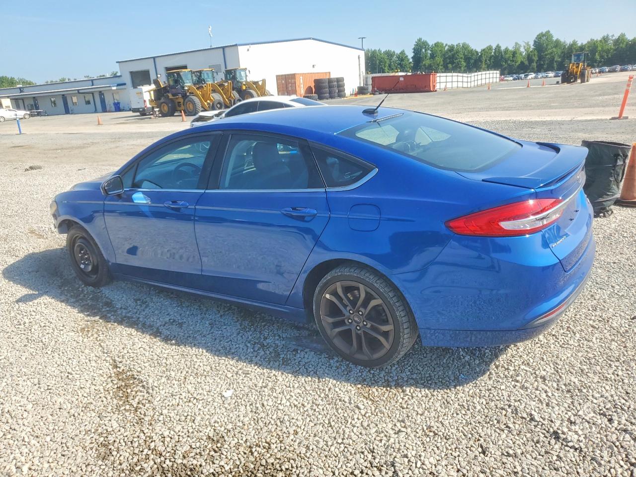 2018 Ford Fusion Se Blue vin: 3FA6P0HD0JR179032