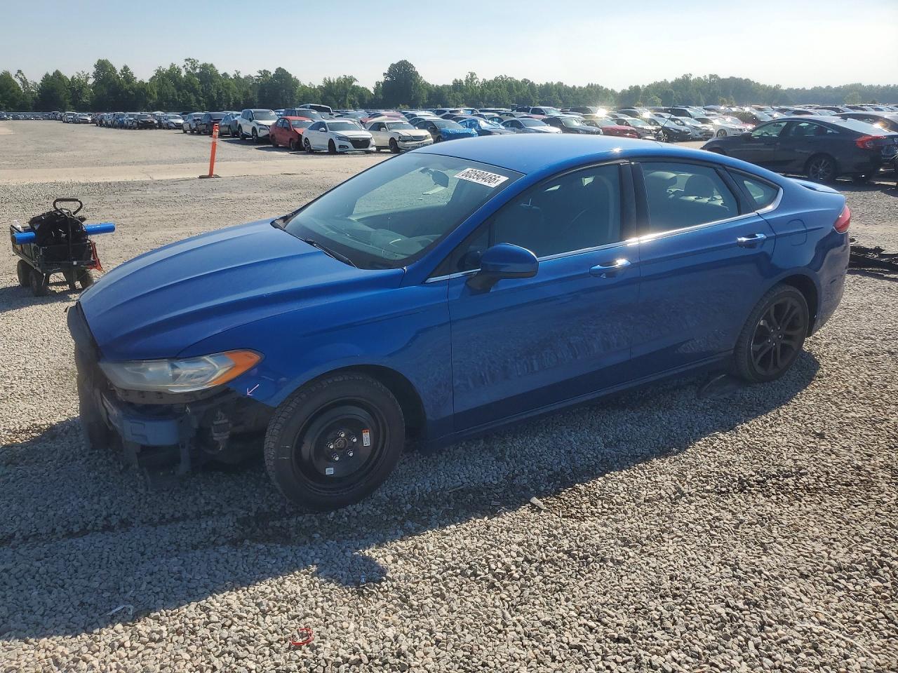 2018 Ford Fusion Se Blue vin: 3FA6P0HD0JR179032
