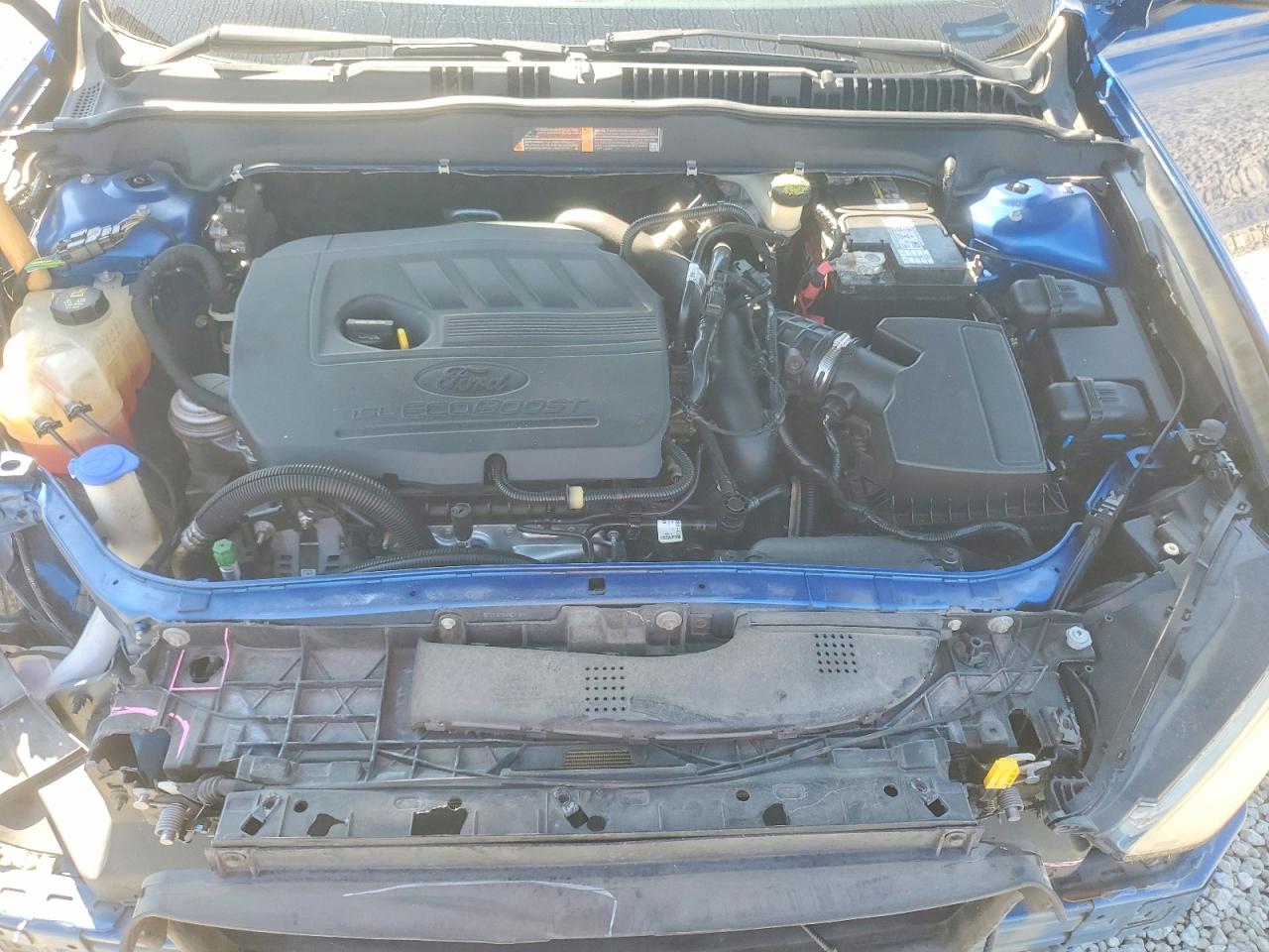 2018 Ford Fusion Se Blue vin: 3FA6P0HD0JR179032