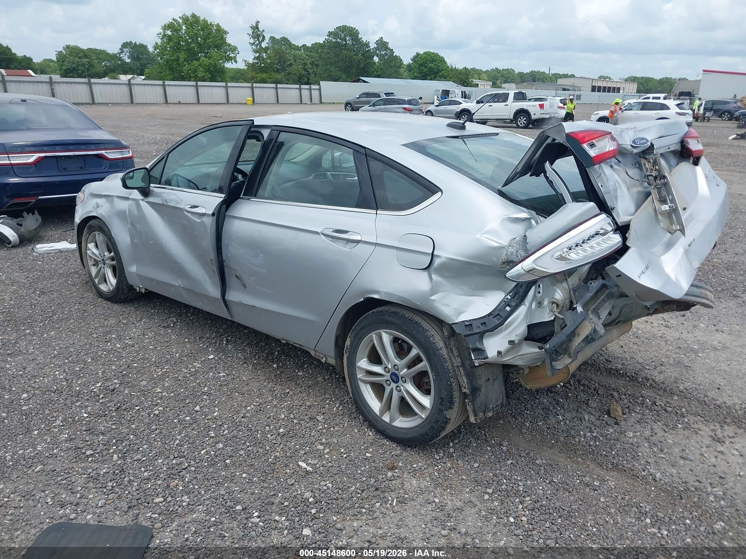 2018 Ford Fusion Se Silver vin: 3FA6P0HD0JR281785