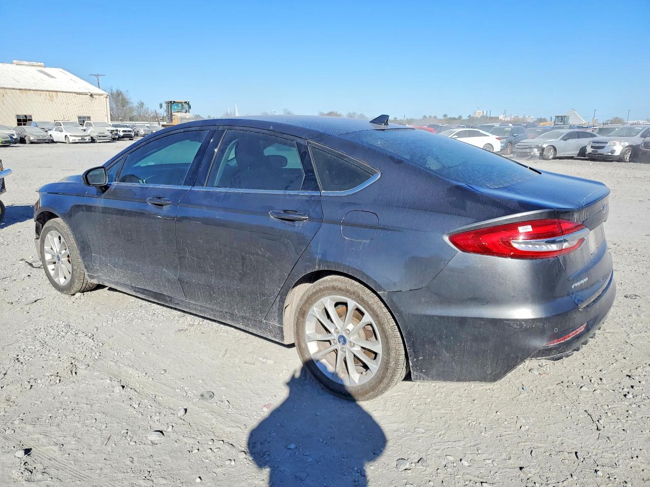 2019 Ford Fusion Se Gray vin: 3FA6P0HD0KR101786