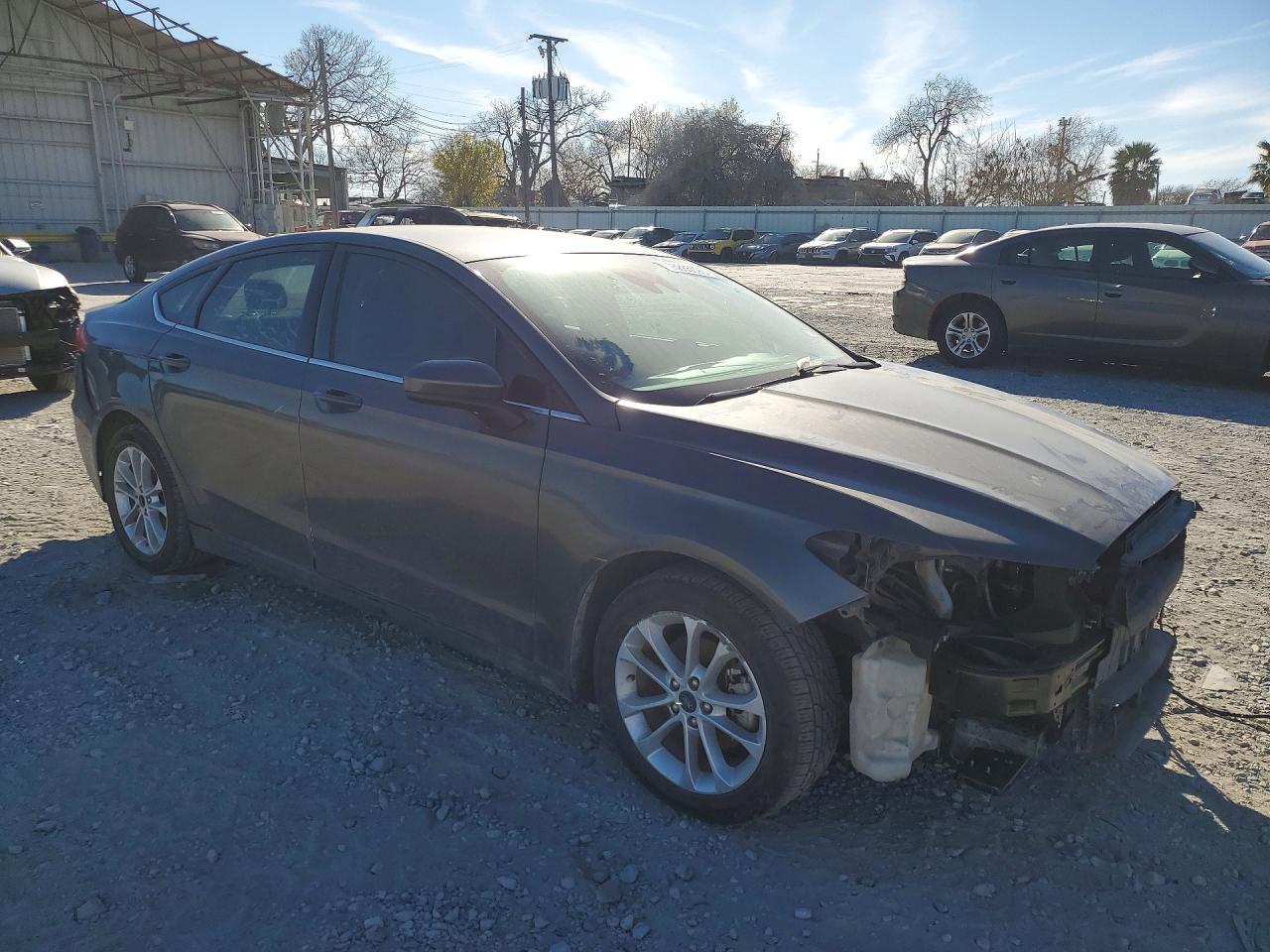 2019 Ford Fusion Se Gray vin: 3FA6P0HD0KR101786