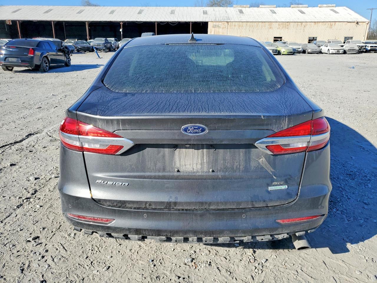 2019 Ford Fusion Se Gray vin: 3FA6P0HD0KR101786
