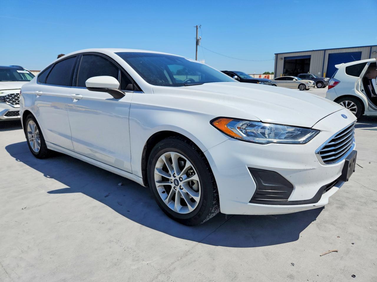 2019 Ford Fusion Se White vin: 3FA6P0HD0KR121925