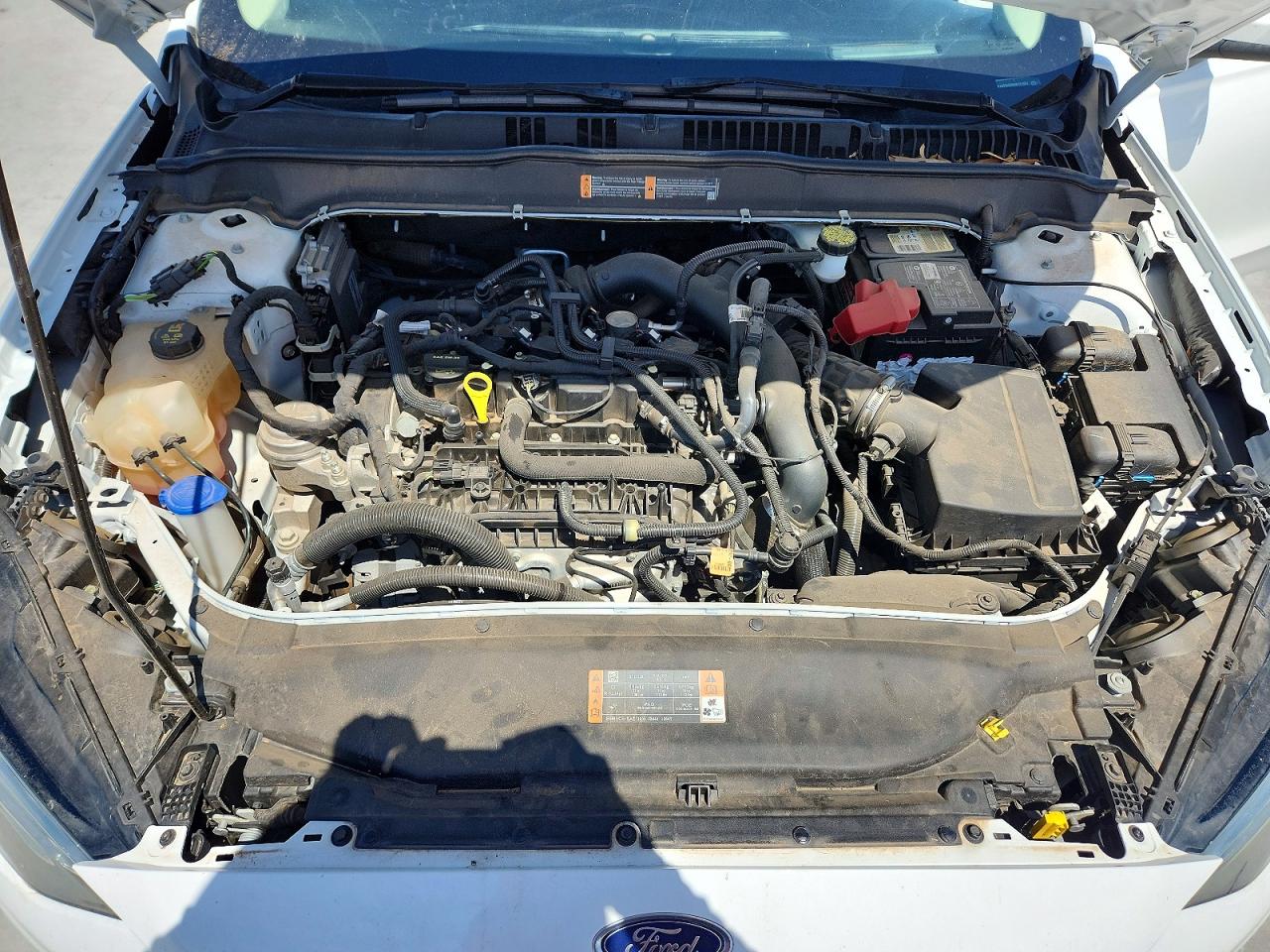 2019 Ford Fusion Se White vin: 3FA6P0HD0KR121925
