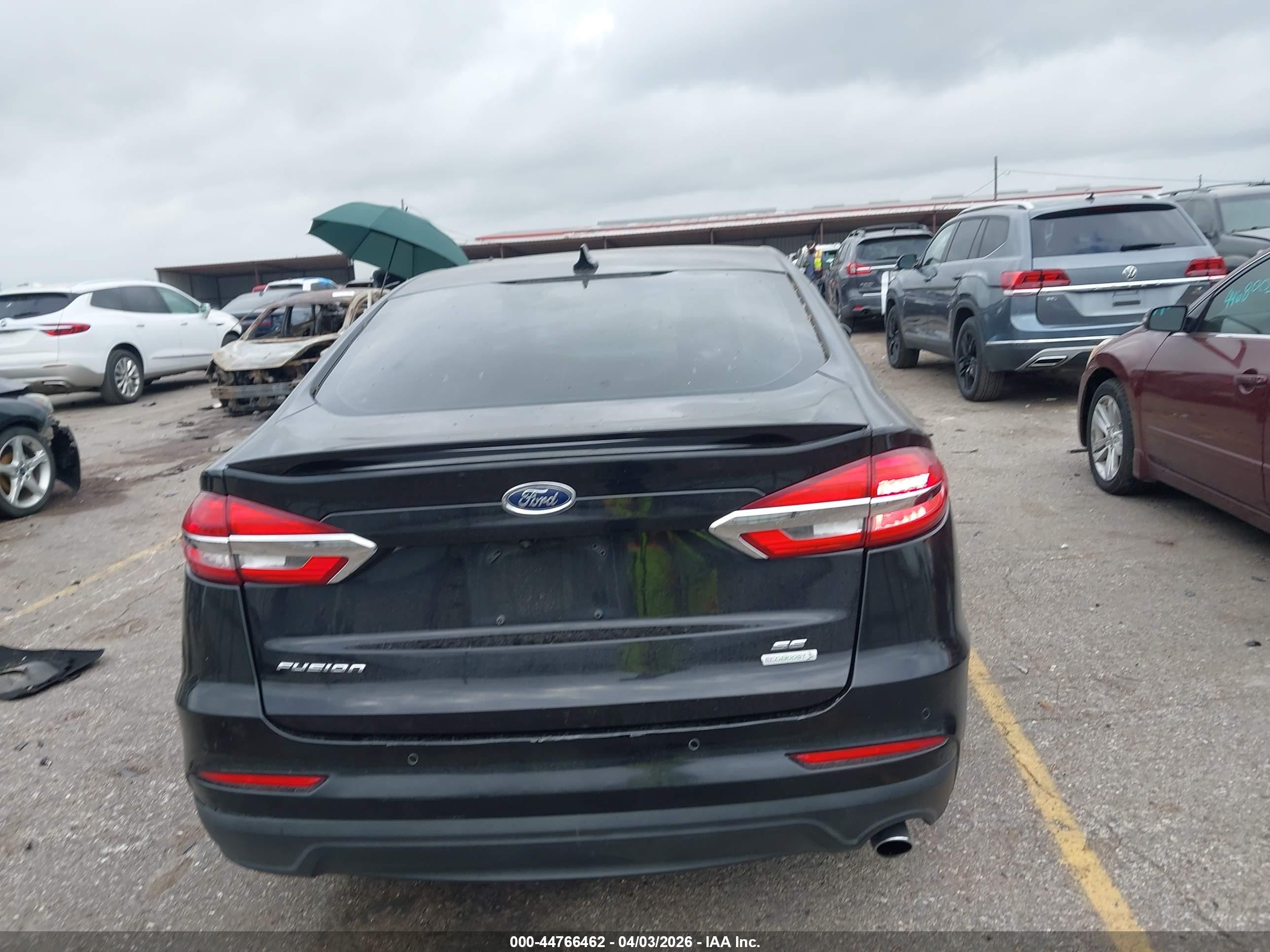 2019 Ford Fusion Se Черный vin: 3FA6P0HD0KR146792