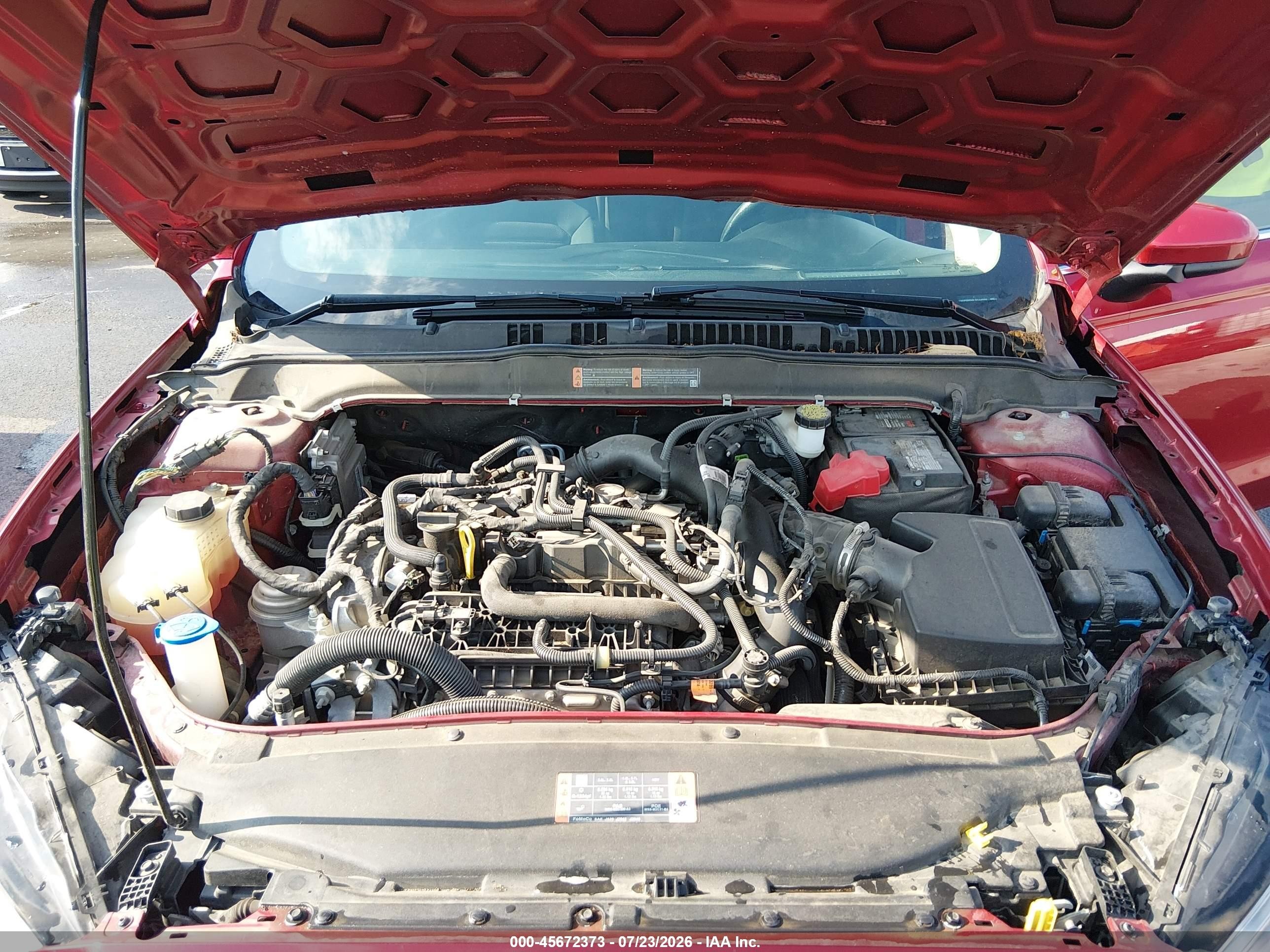 2020 Ford Fusion Se Red vin: 3FA6P0HD0LR144509