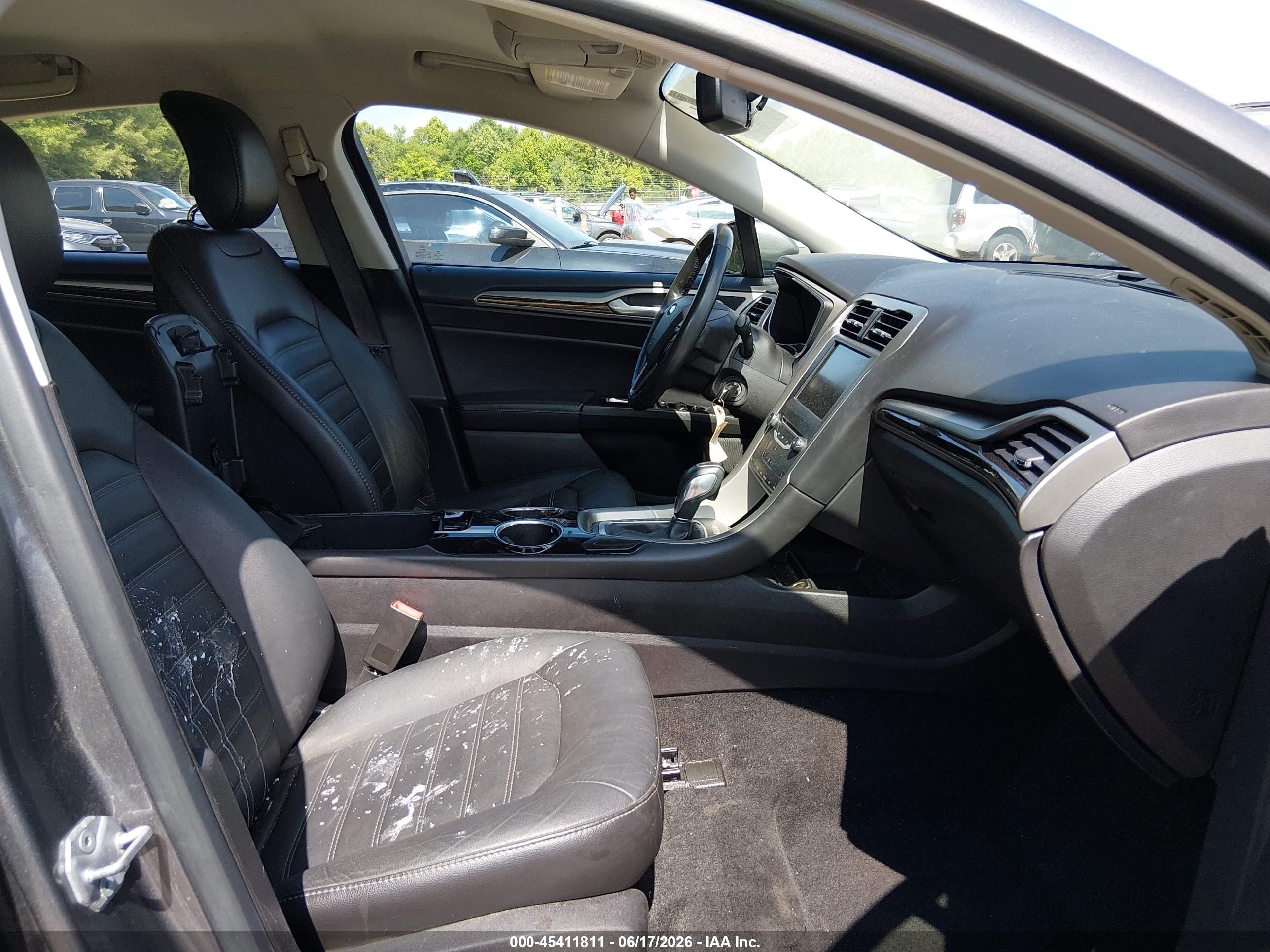 2014 Ford Fusion Se Gray vin: 3FA6P0HD1ER118407