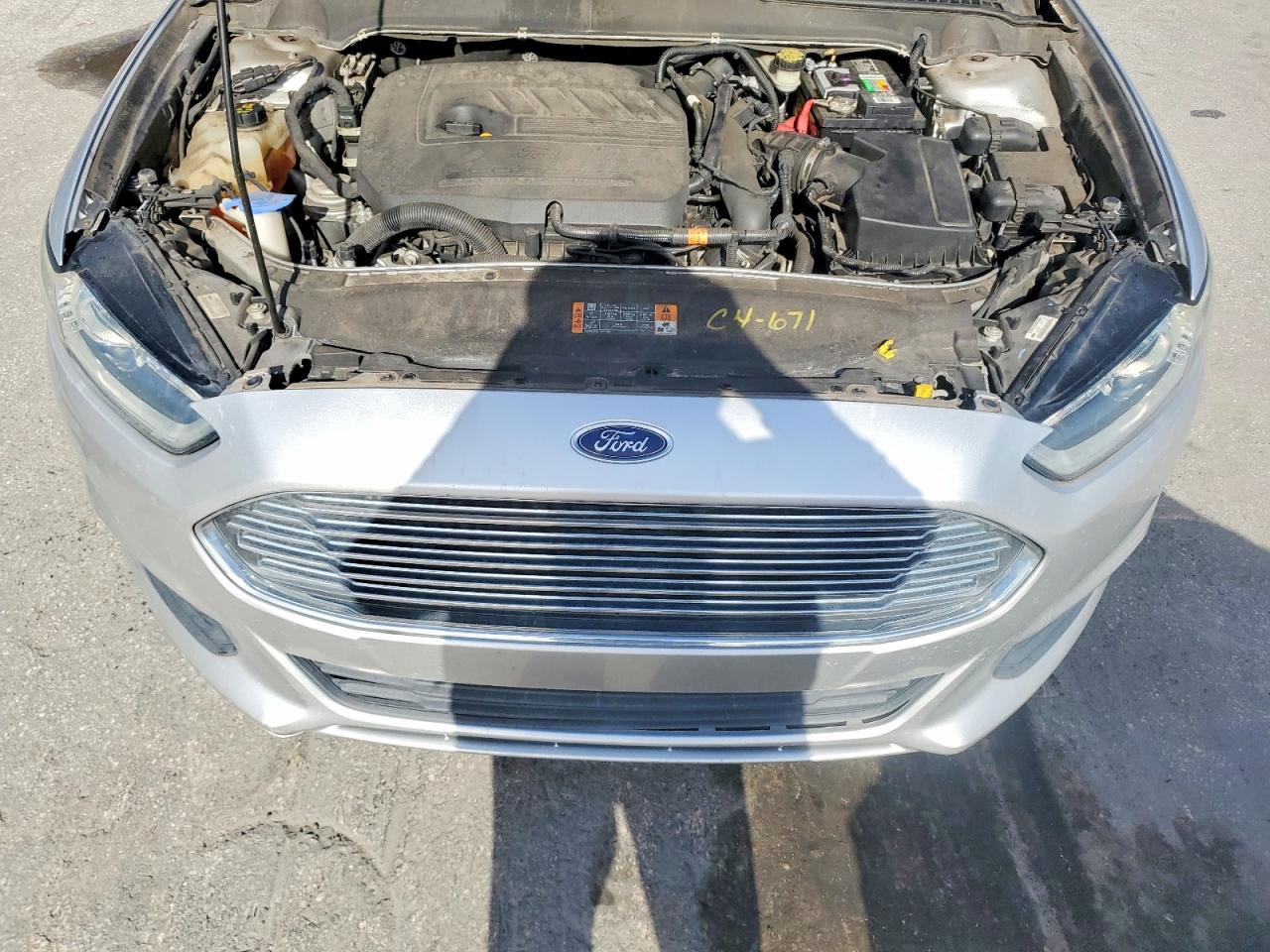 2014 Ford Fusion Se Silver vin: 3FA6P0HD1ER118892