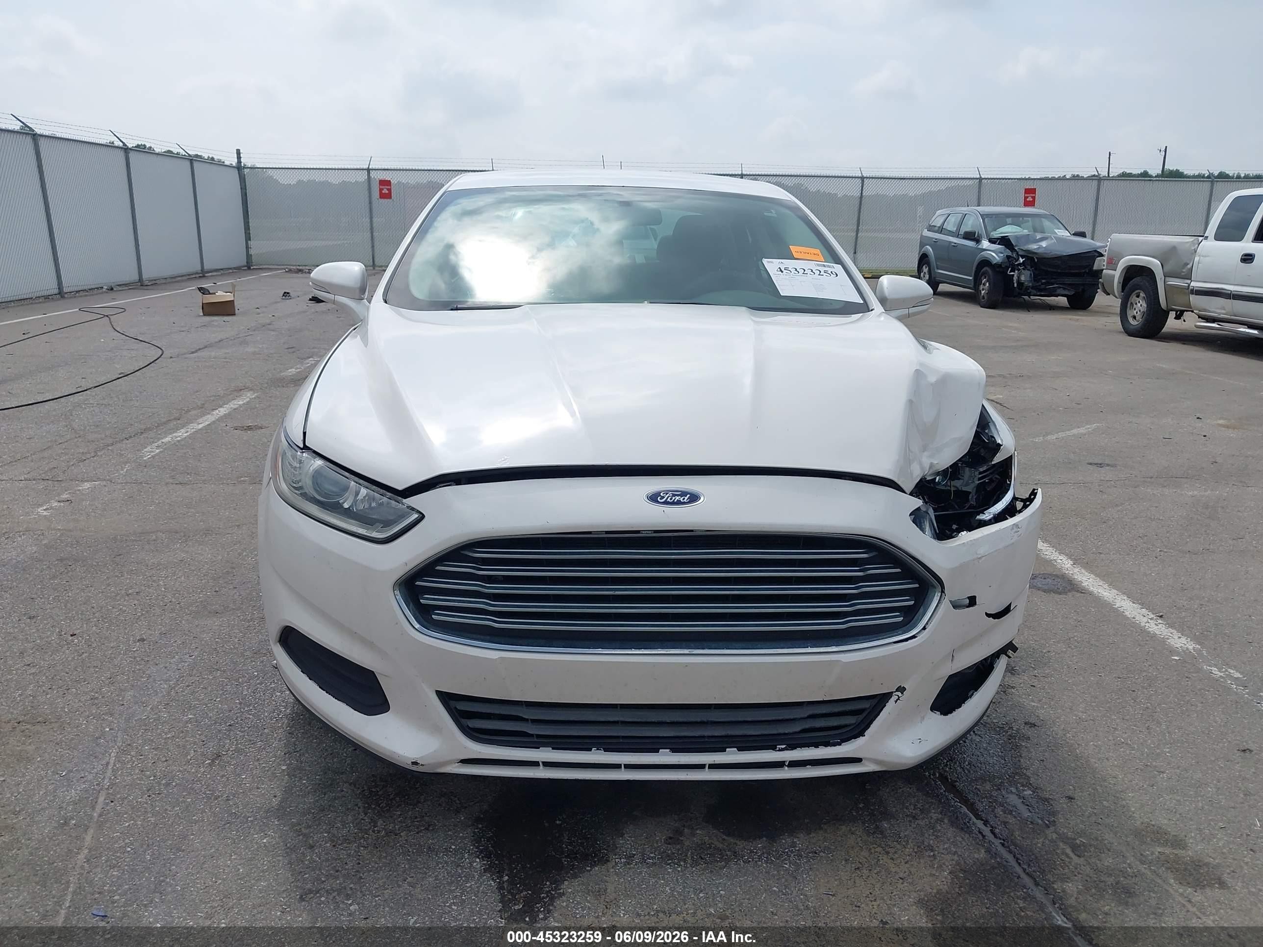 2014 Ford Fusion Se White vin: 3FA6P0HD1ER127558