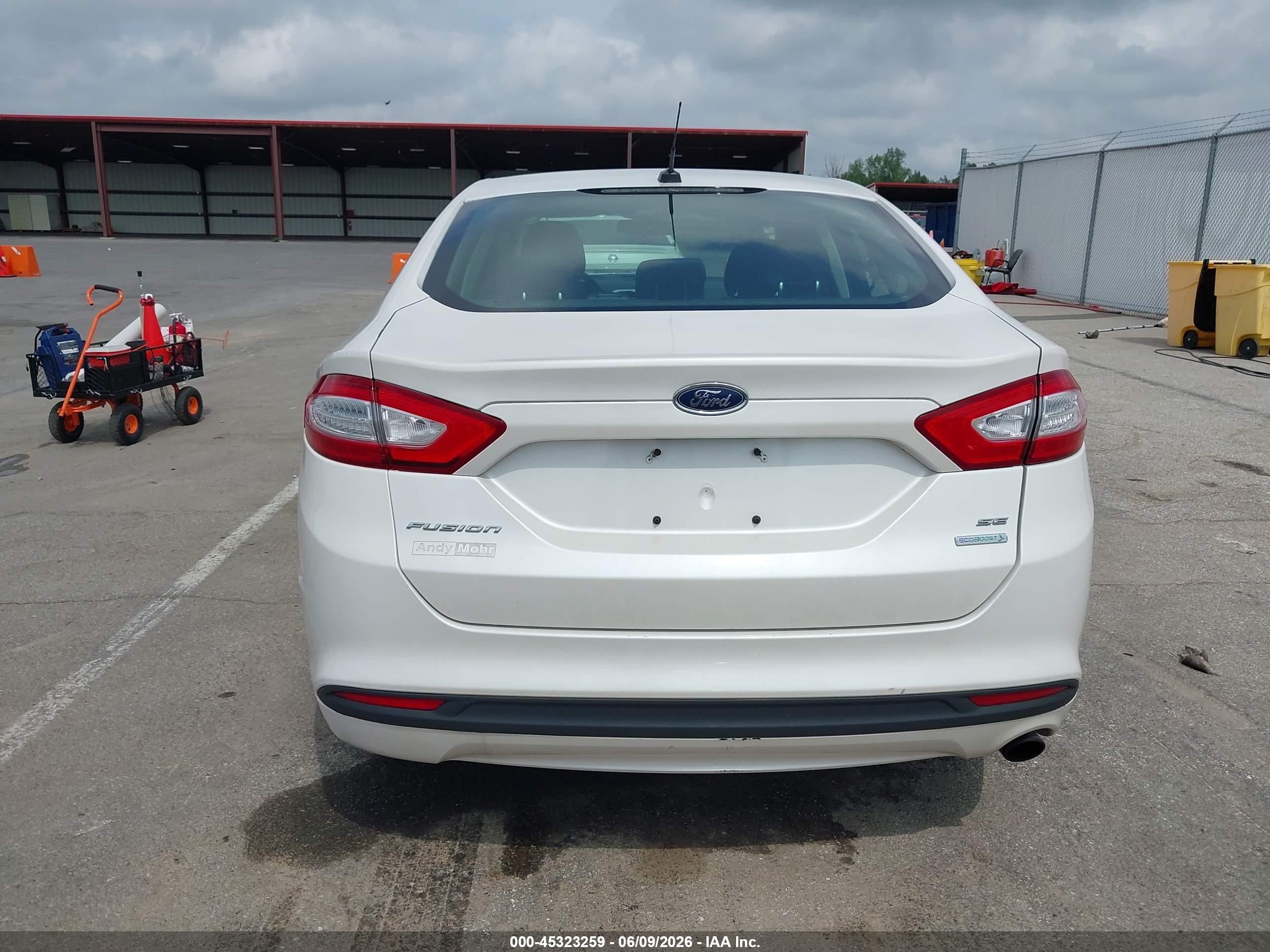 2014 Ford Fusion Se White vin: 3FA6P0HD1ER127558