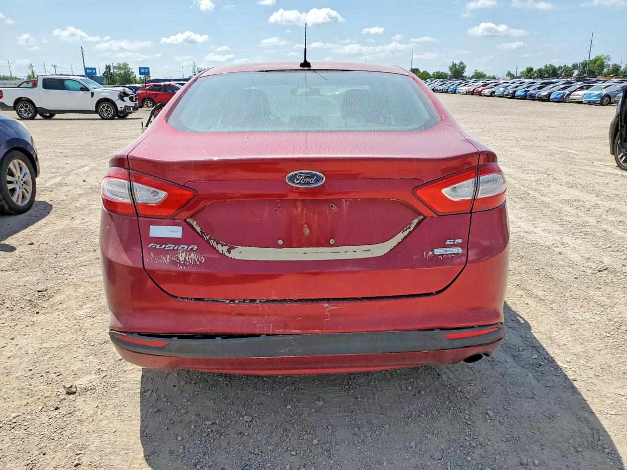 2014 Ford Fusion Se Red vin: 3FA6P0HD1ER156607