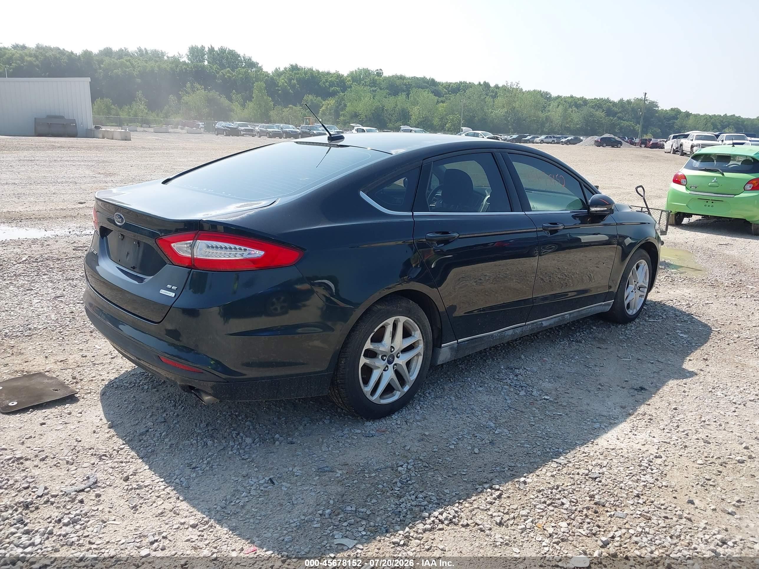 2014 Ford Fusion Se Dark Blue vin: 3FA6P0HD1ER174217