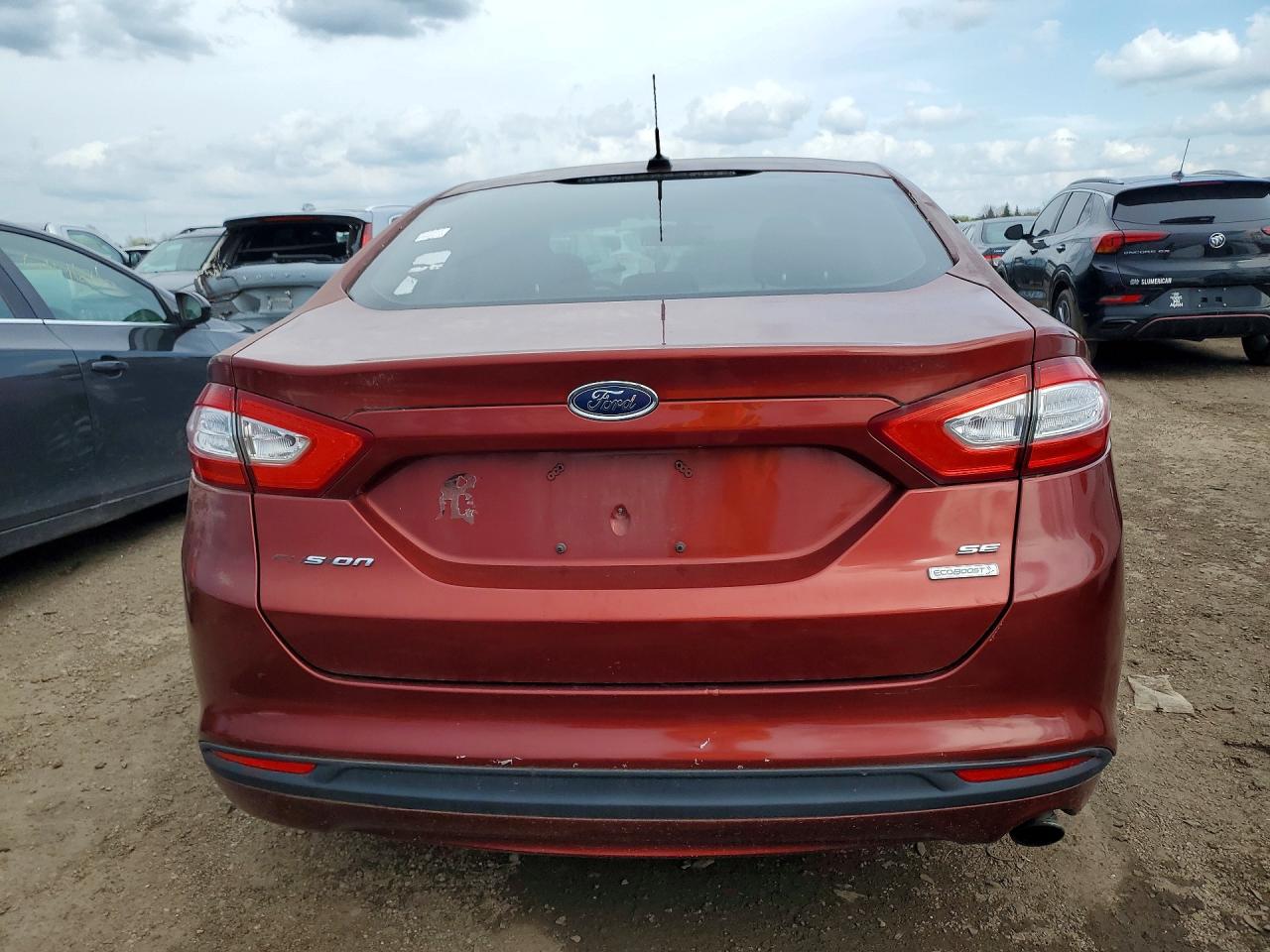 2014 Ford Fusion Se Red vin: 3FA6P0HD1ER183886