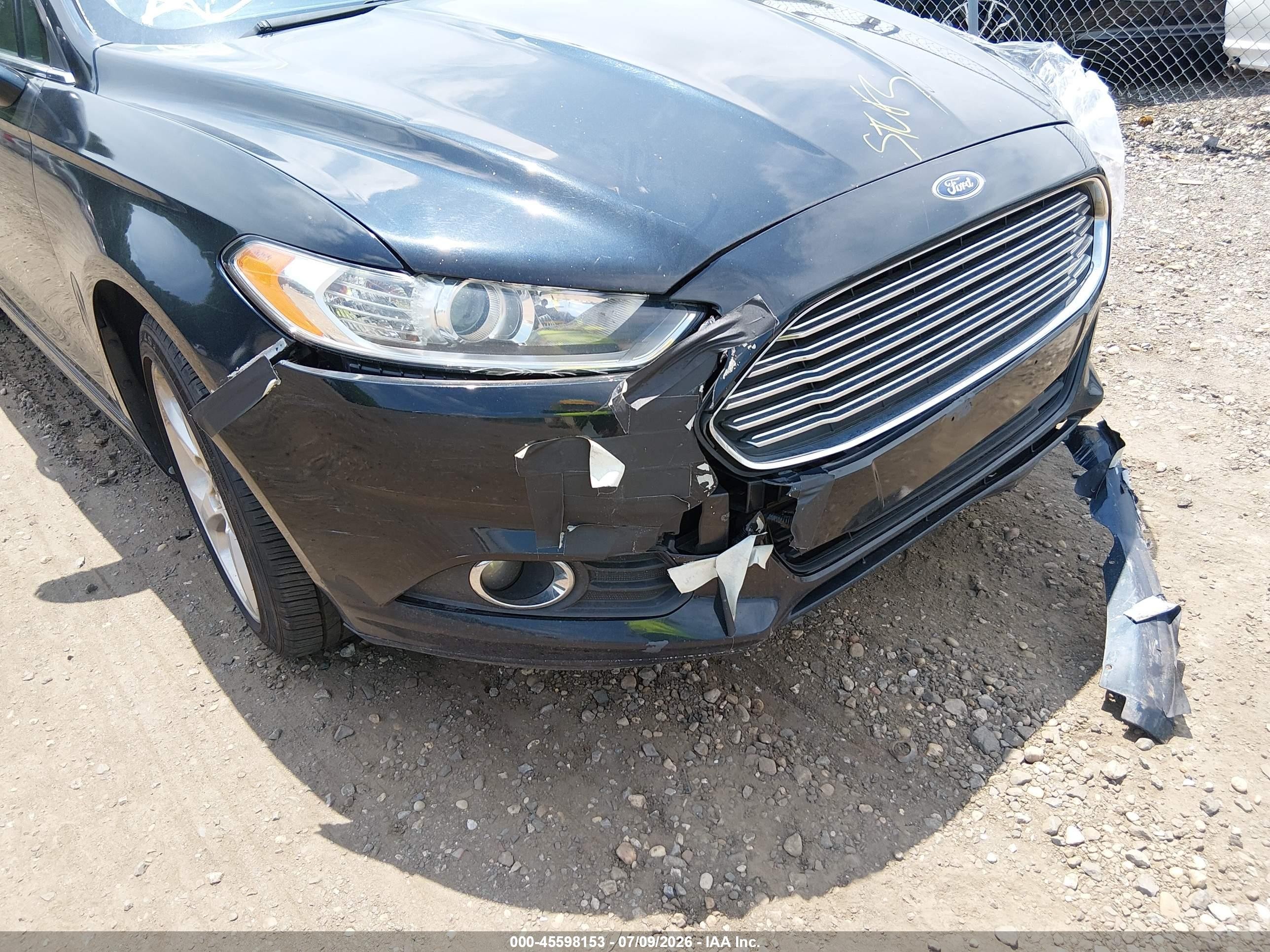 2014 Ford Fusion Se Black vin: 3FA6P0HD1ER190126