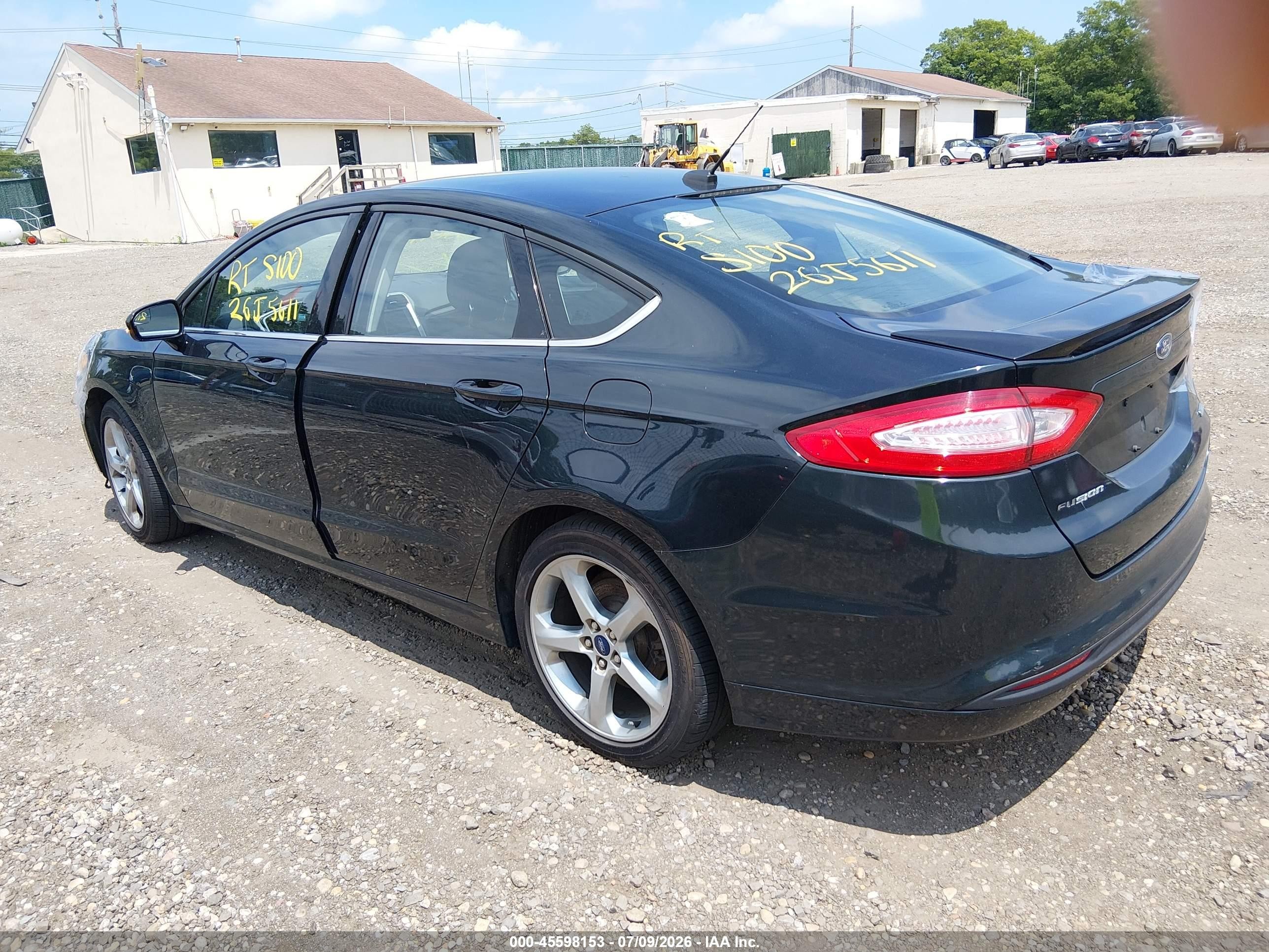 2014 Ford Fusion Se Black vin: 3FA6P0HD1ER190126