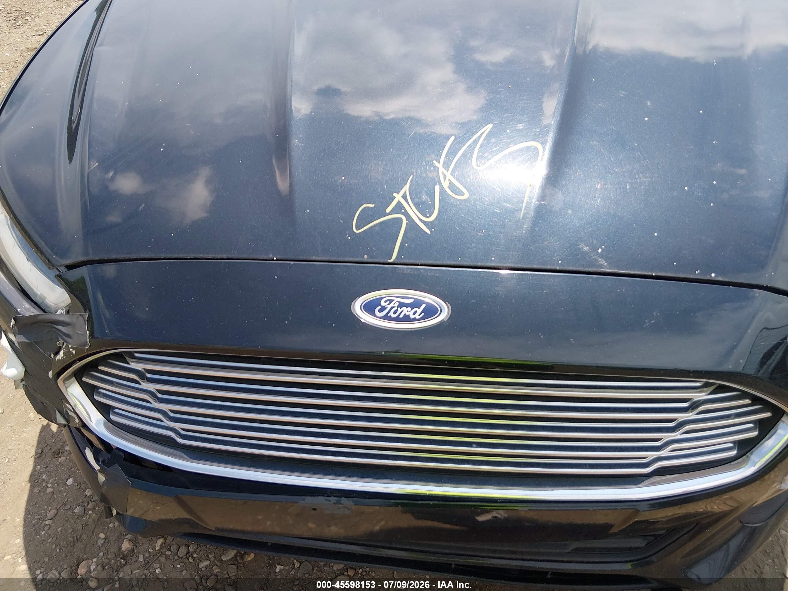 2014 Ford Fusion Se Black vin: 3FA6P0HD1ER190126