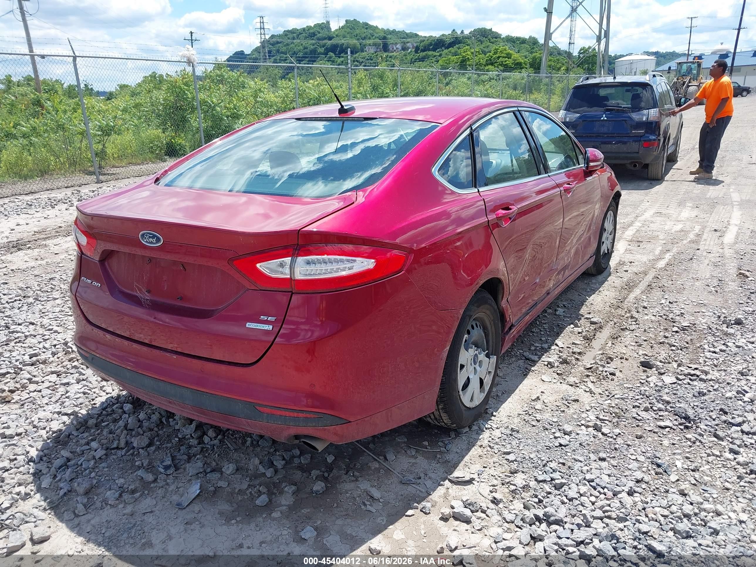 2014 Ford Fusion Se Red vin: 3FA6P0HD1ER191776