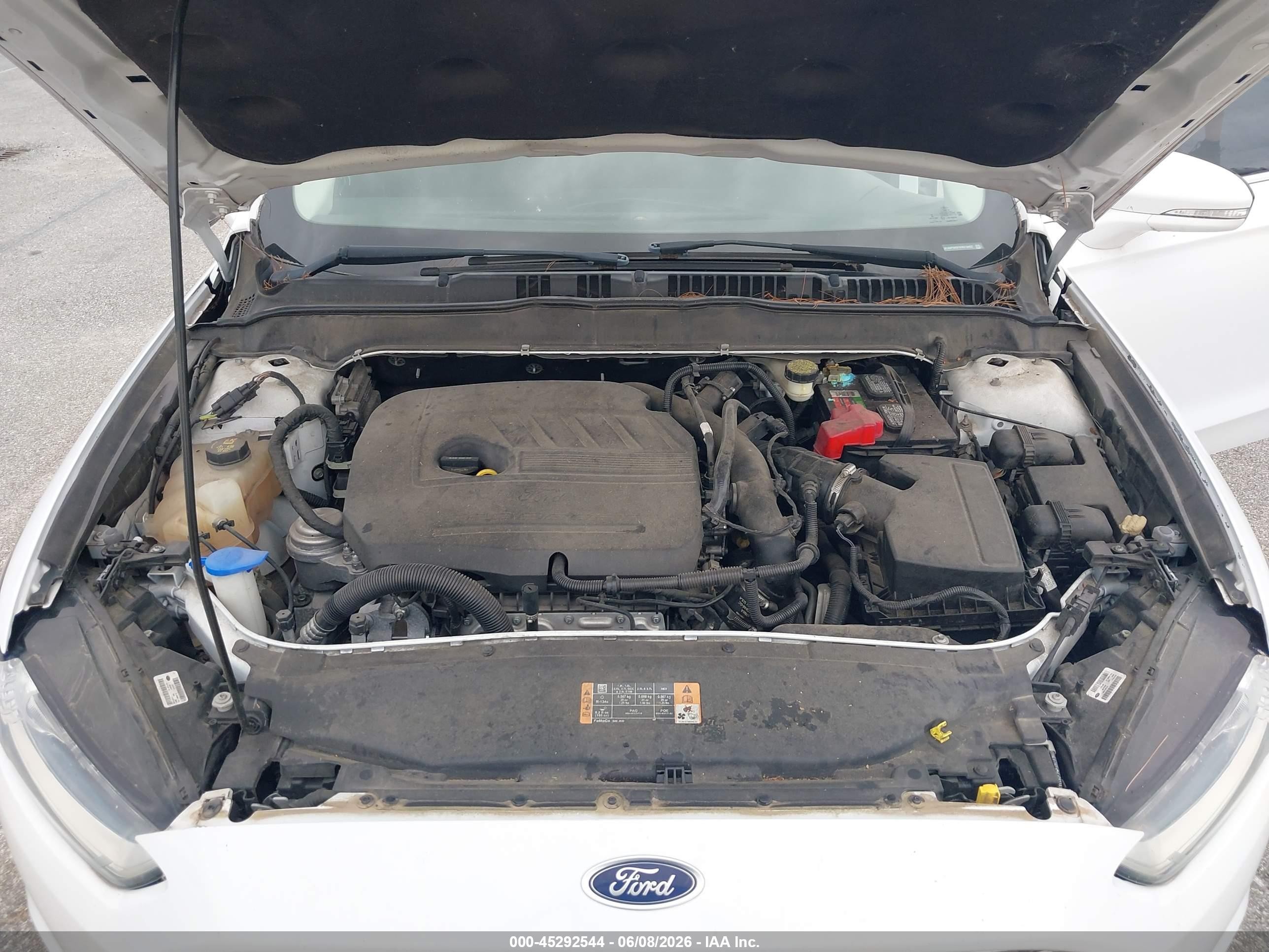 2014 Ford Fusion Se White vin: 3FA6P0HD1ER218457
