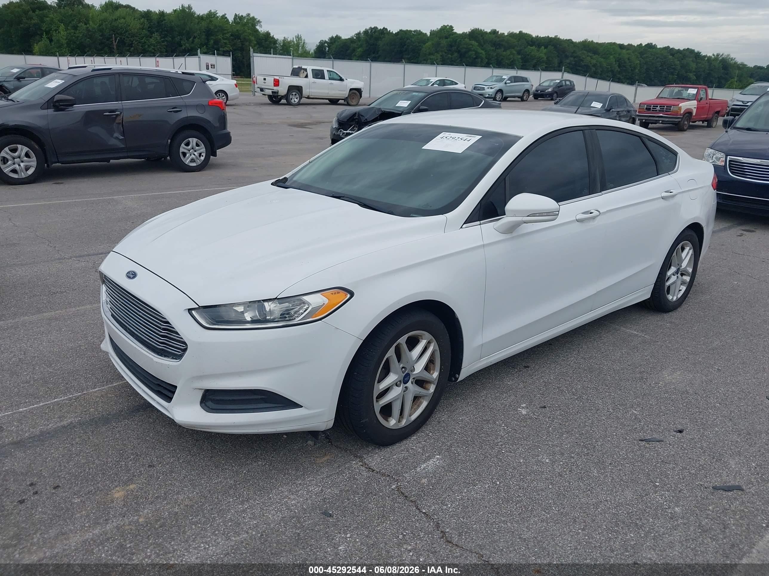 2014 Ford Fusion Se White vin: 3FA6P0HD1ER218457