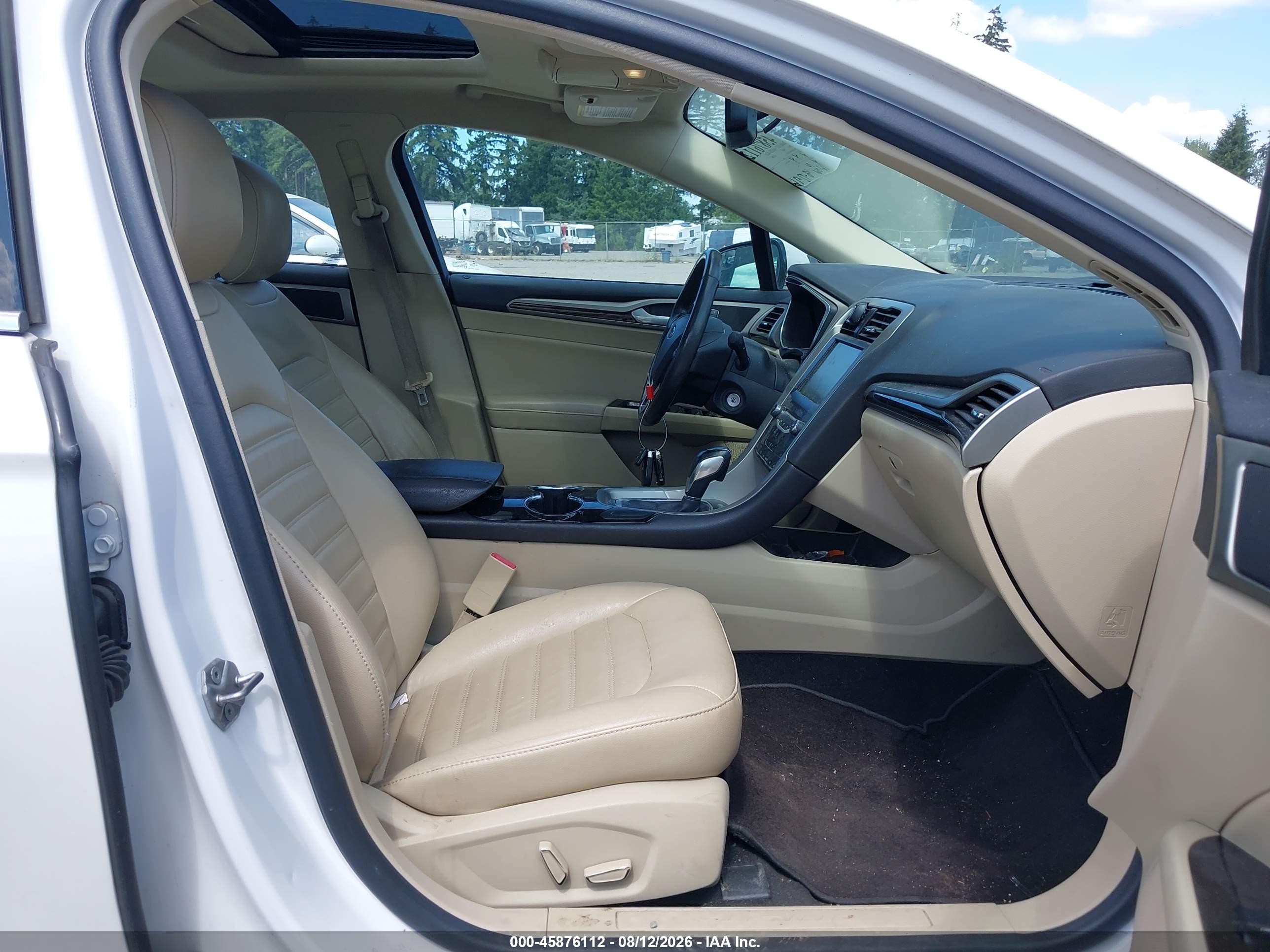 2014 Ford Fusion Se White vin: 3FA6P0HD1ER218751