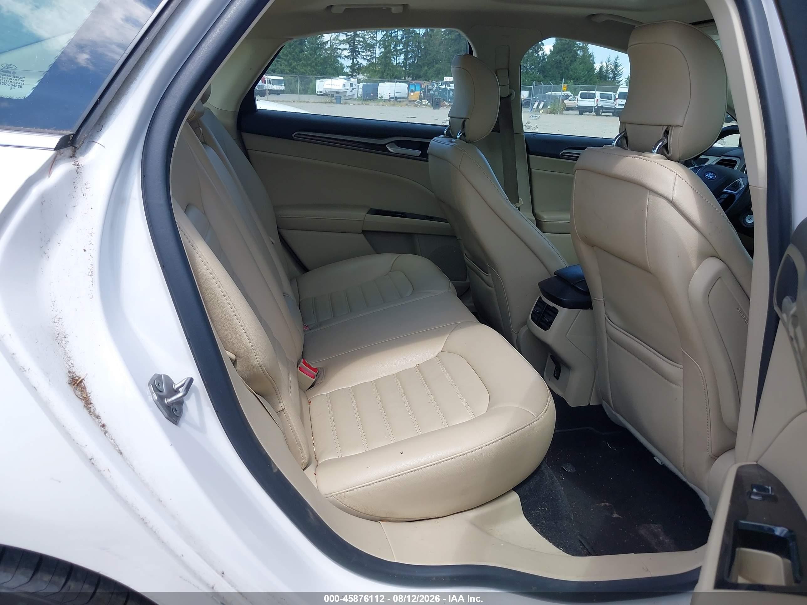 2014 Ford Fusion Se White vin: 3FA6P0HD1ER218751