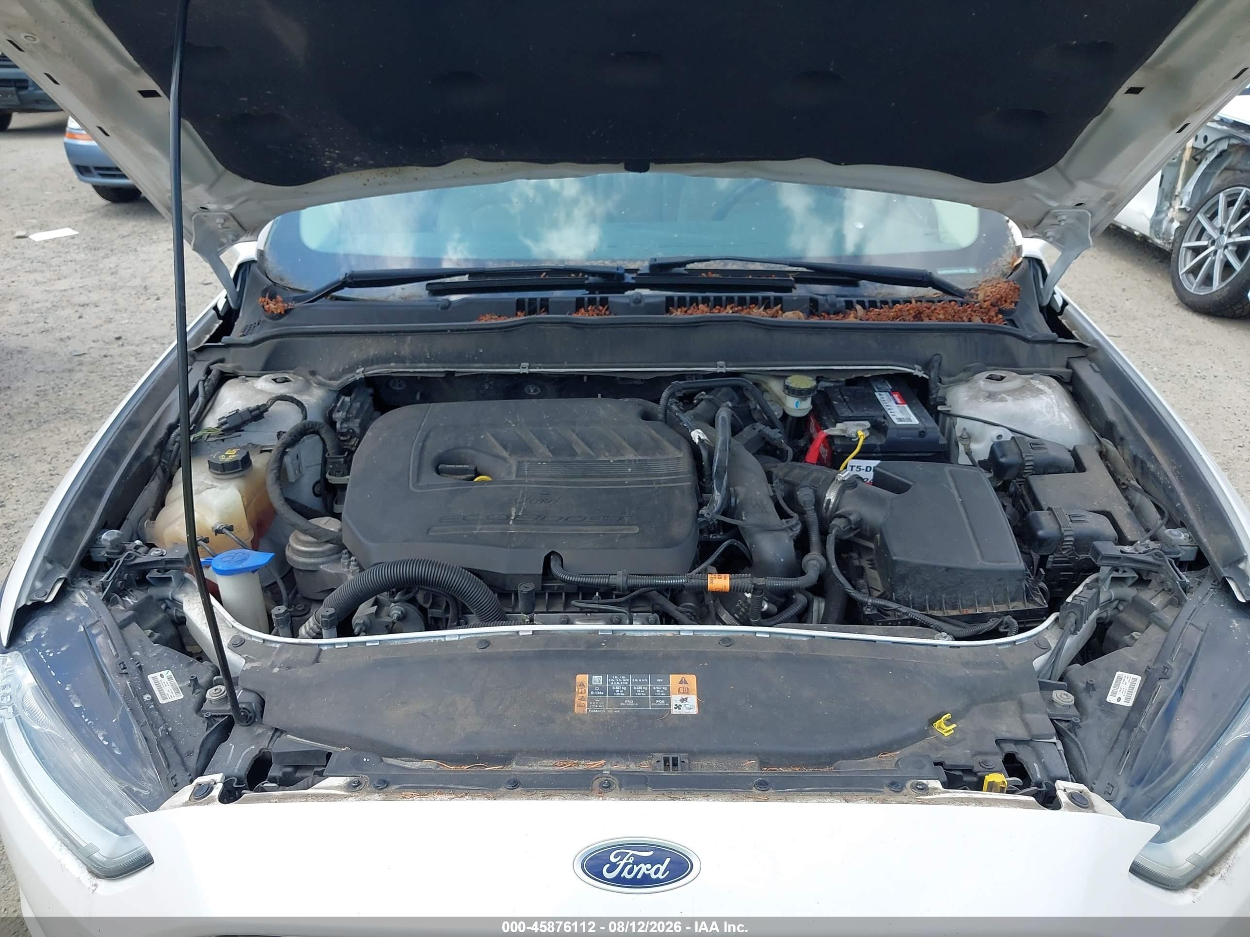 2014 Ford Fusion Se White vin: 3FA6P0HD1ER218751