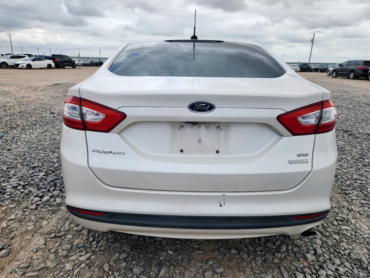 2014 Ford Fusion Se White vin: 3FA6P0HD1ER228311