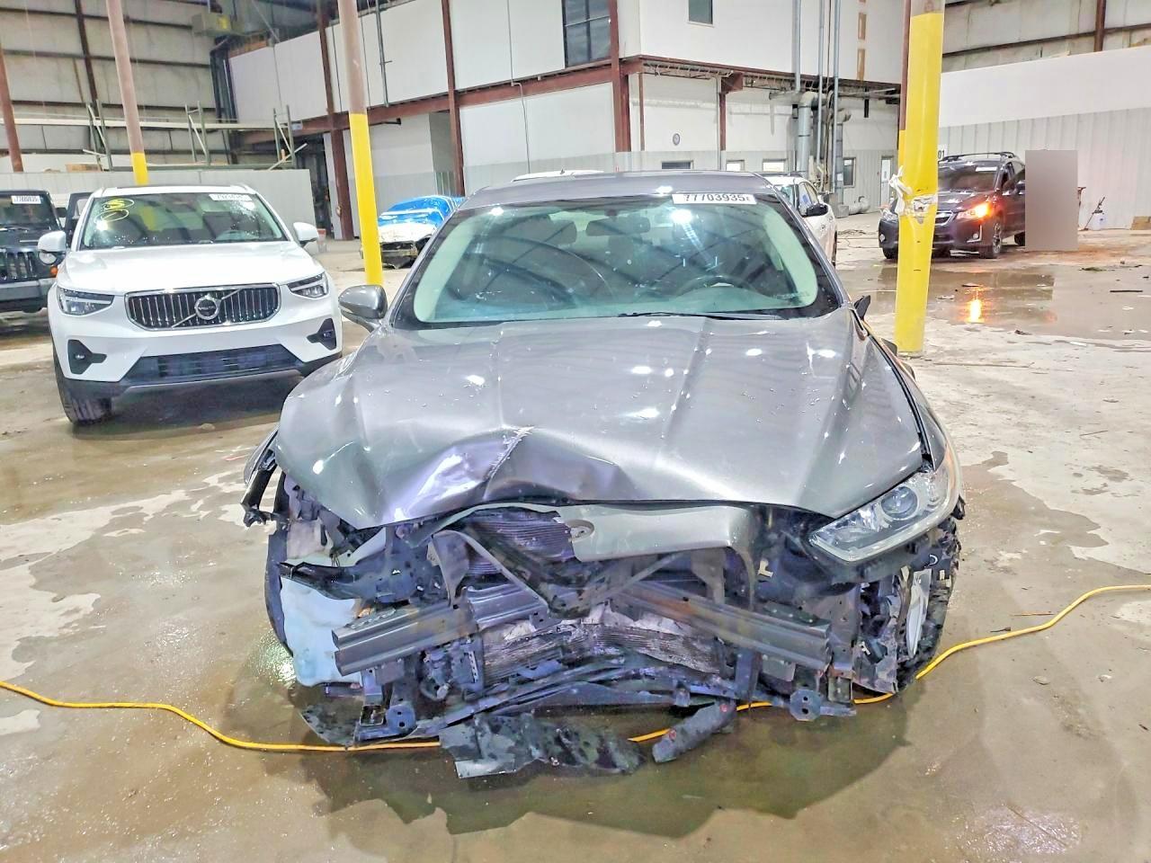 2014 Ford Fusion Se Gray vin: 3FA6P0HD1ER232603