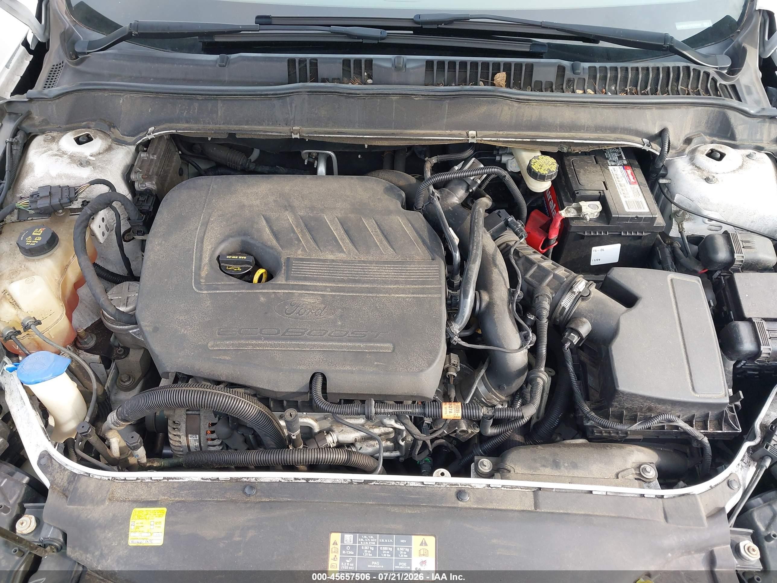 2014 Ford Fusion Se White vin: 3FA6P0HD1ER238286