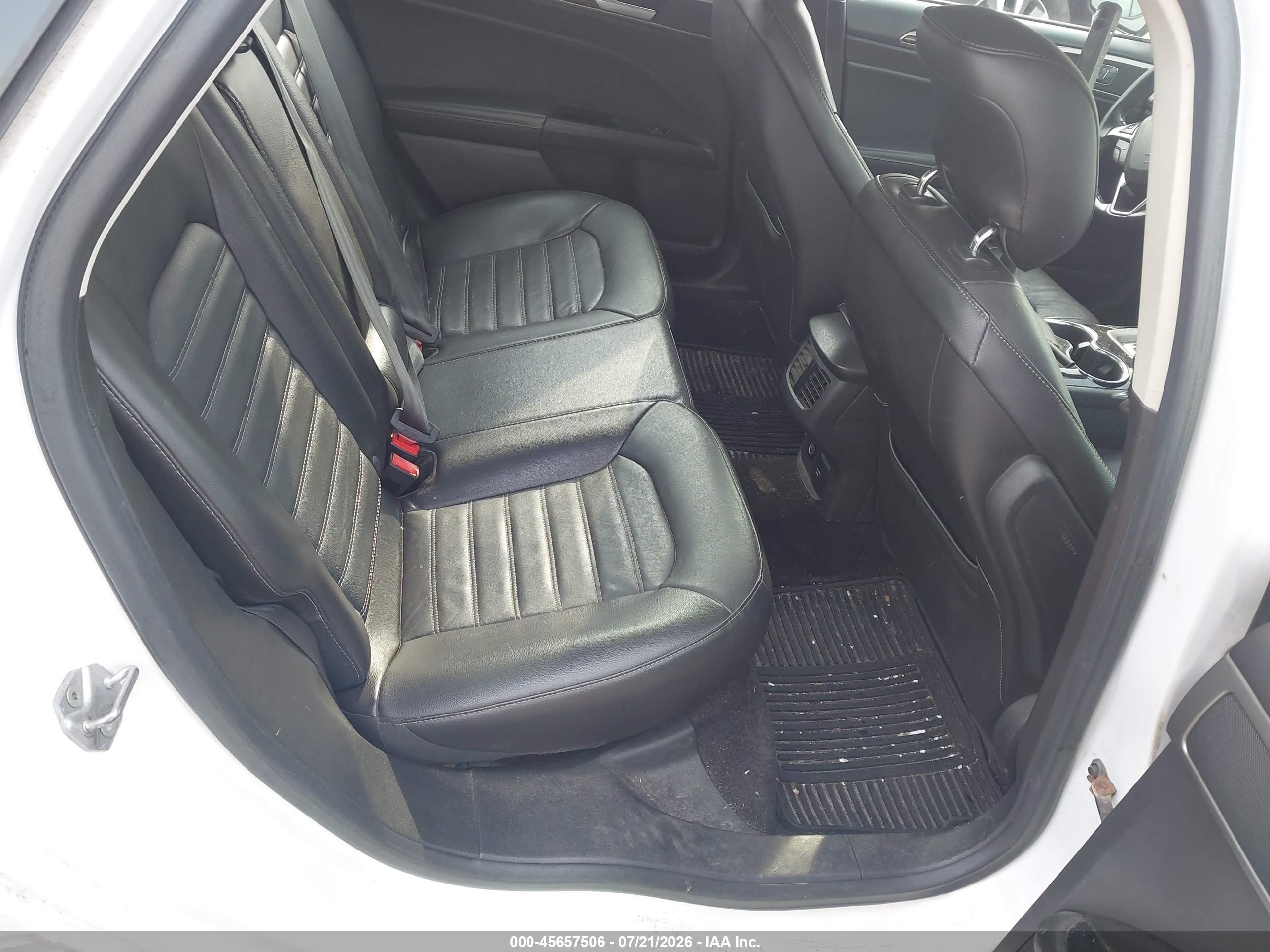 2014 Ford Fusion Se White vin: 3FA6P0HD1ER238286