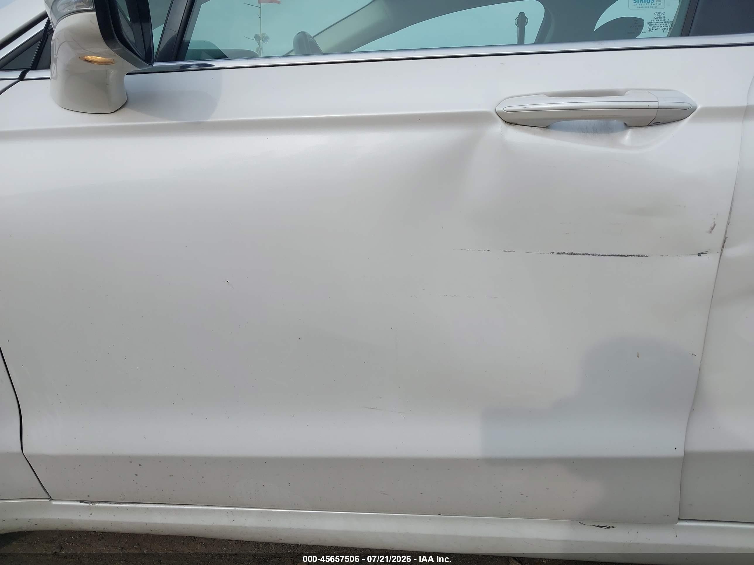 2014 Ford Fusion Se White vin: 3FA6P0HD1ER238286