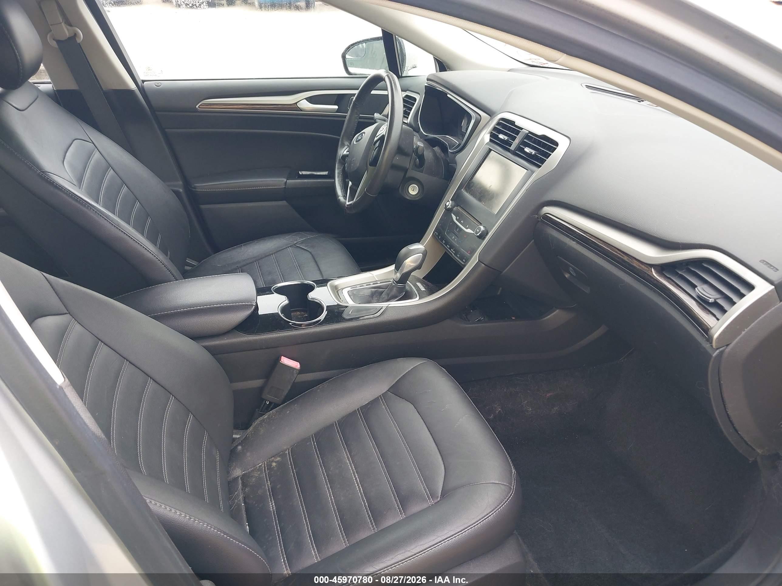 2014 Ford Fusion Se Silver vin: 3FA6P0HD1ER250907