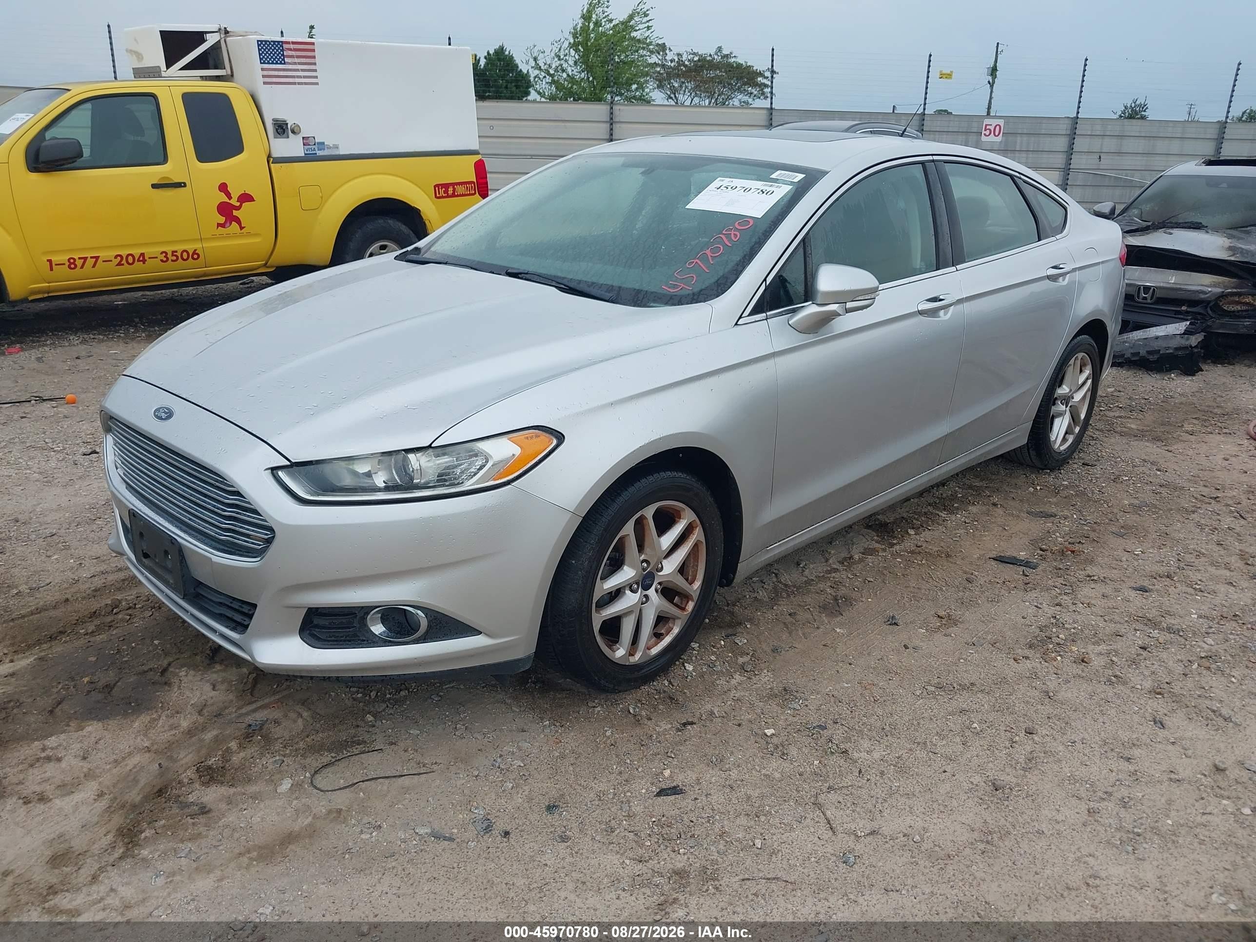 2014 Ford Fusion Se Silver vin: 3FA6P0HD1ER250907