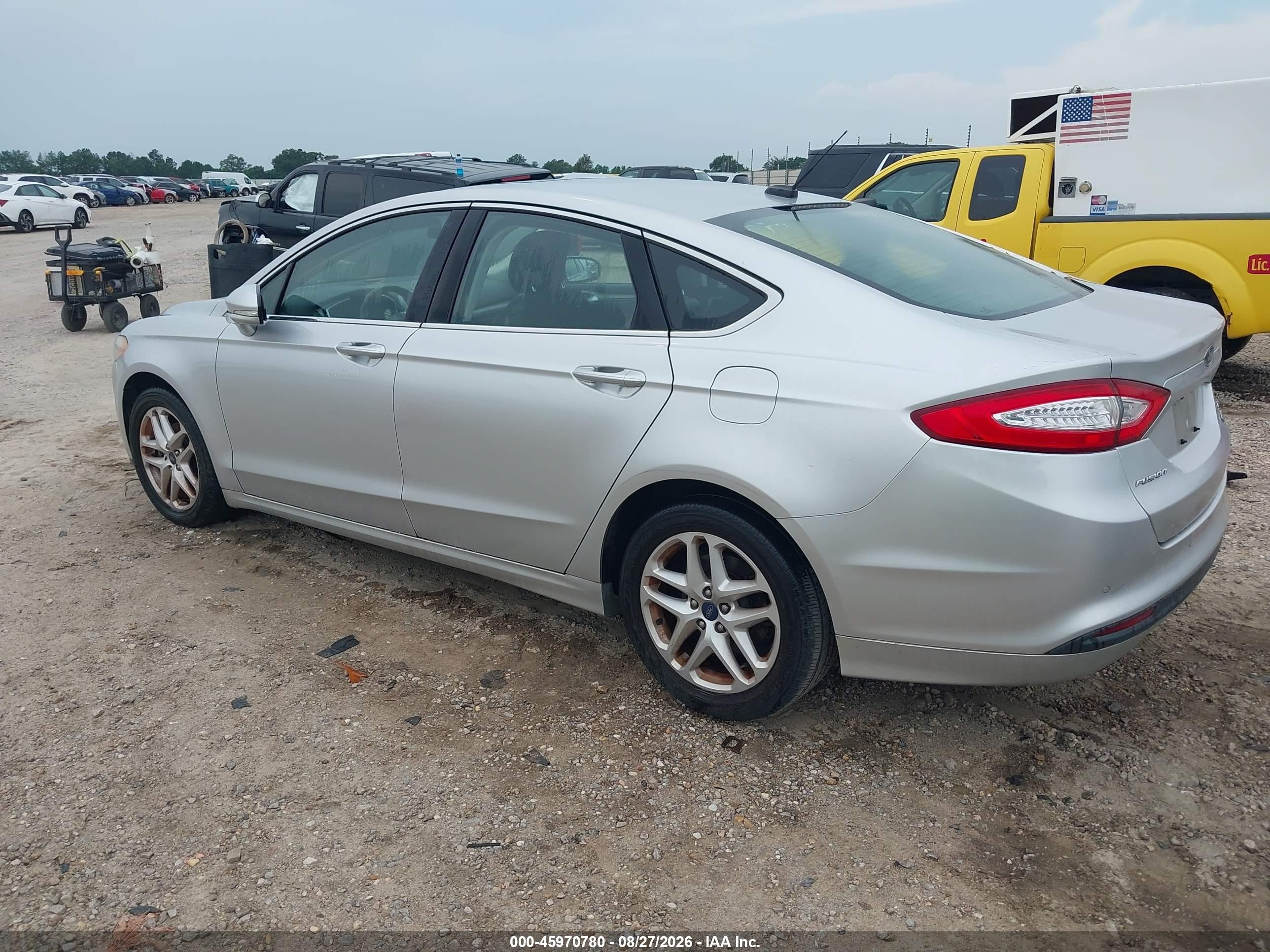 2014 Ford Fusion Se Silver vin: 3FA6P0HD1ER250907