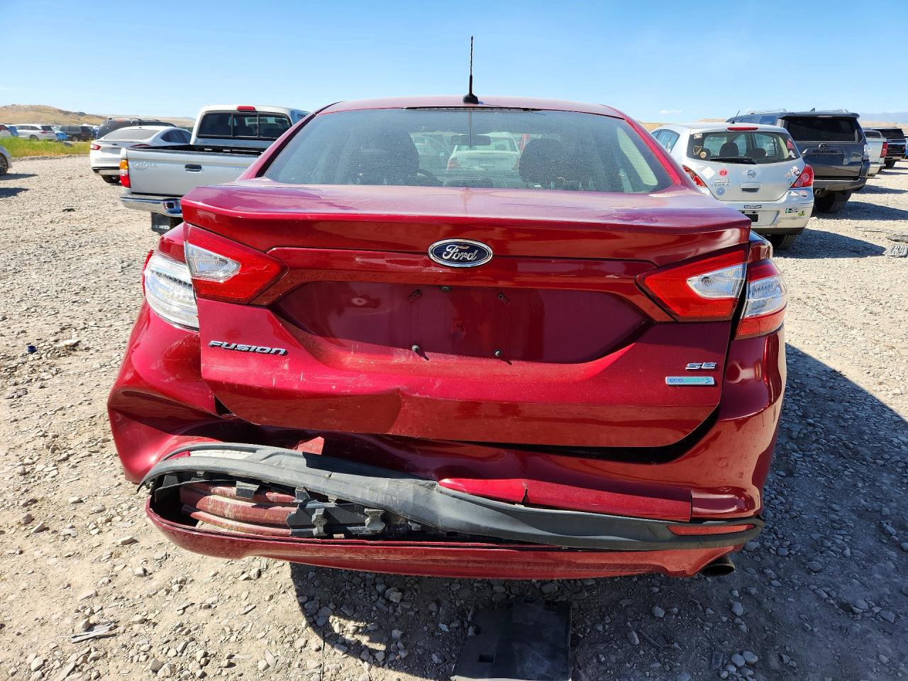 2014 Ford Fusion Se Red vin: 3FA6P0HD1ER306344
