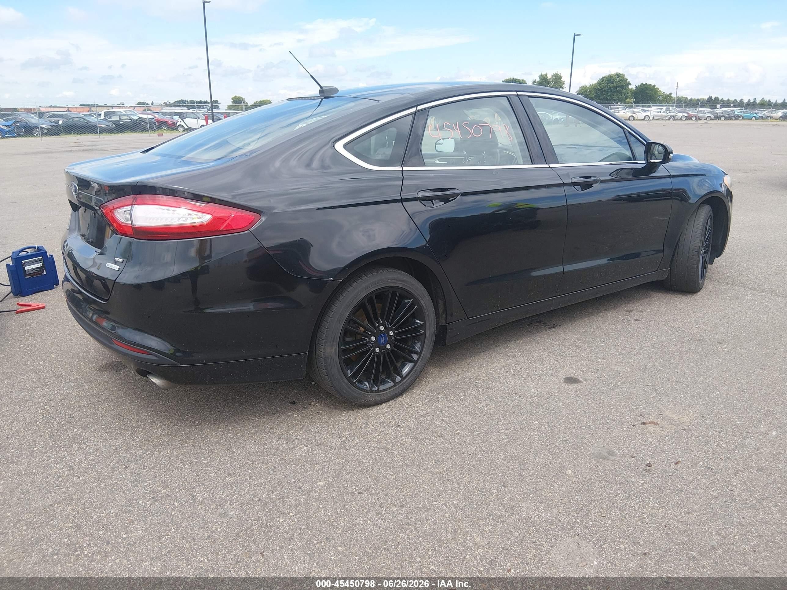 2014 Ford Fusion Se Black vin: 3FA6P0HD1ER315836