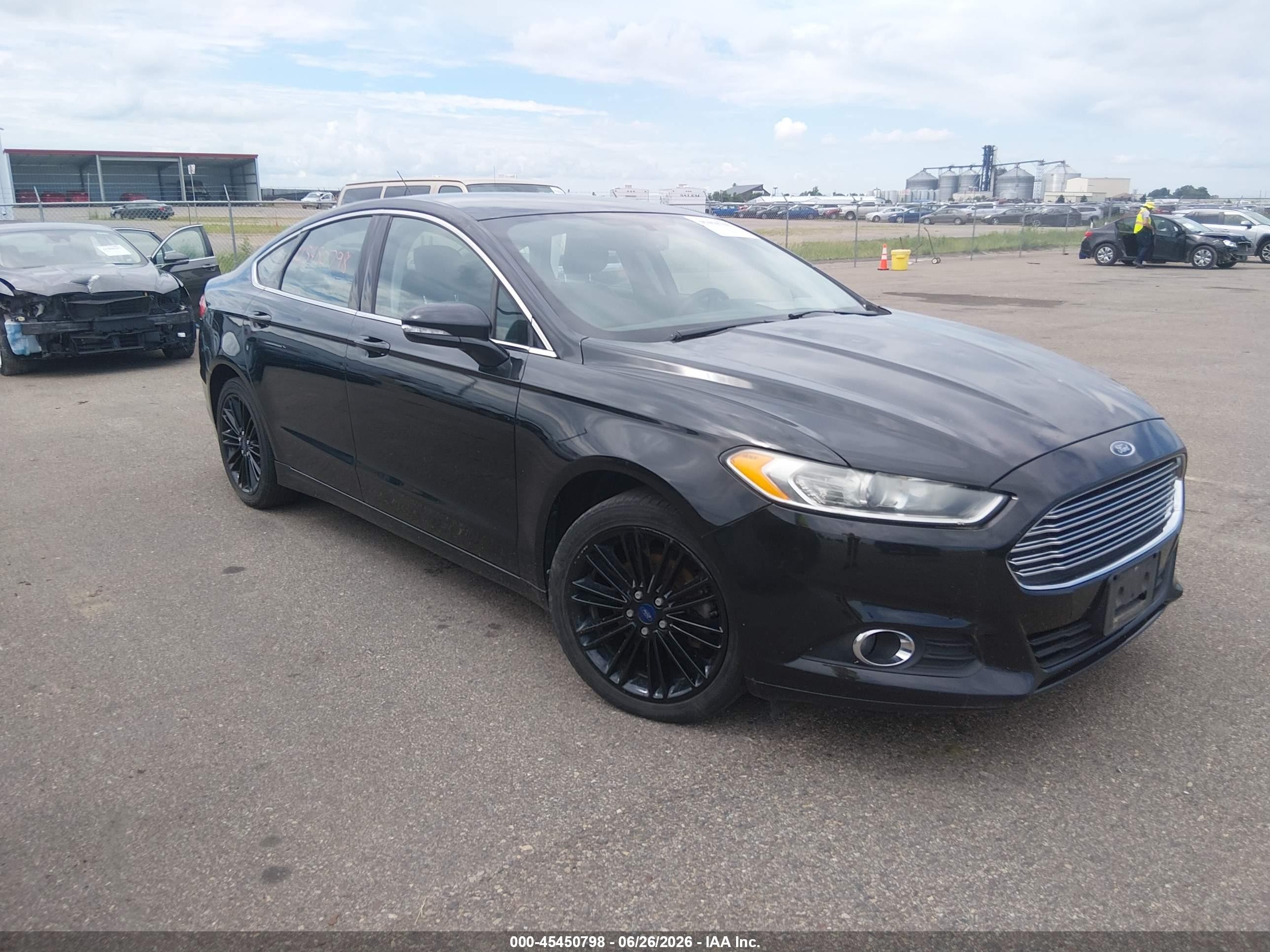 2014 Ford Fusion Se Черный vin: 3FA6P0HD1ER315836