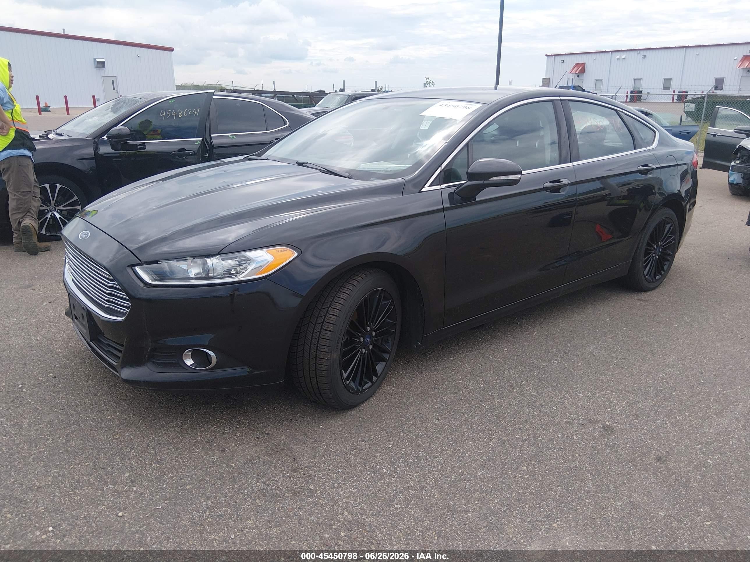2014 Ford Fusion Se Black vin: 3FA6P0HD1ER315836