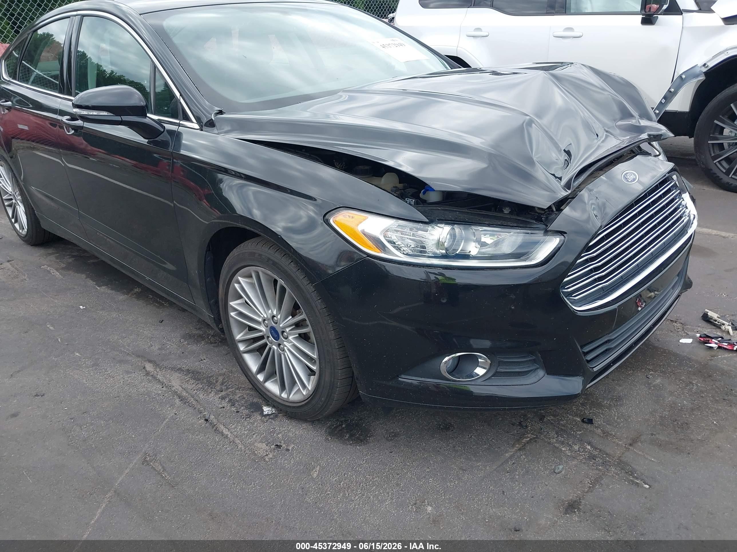 2014 Ford Fusion Se Black vin: 3FA6P0HD1ER375468