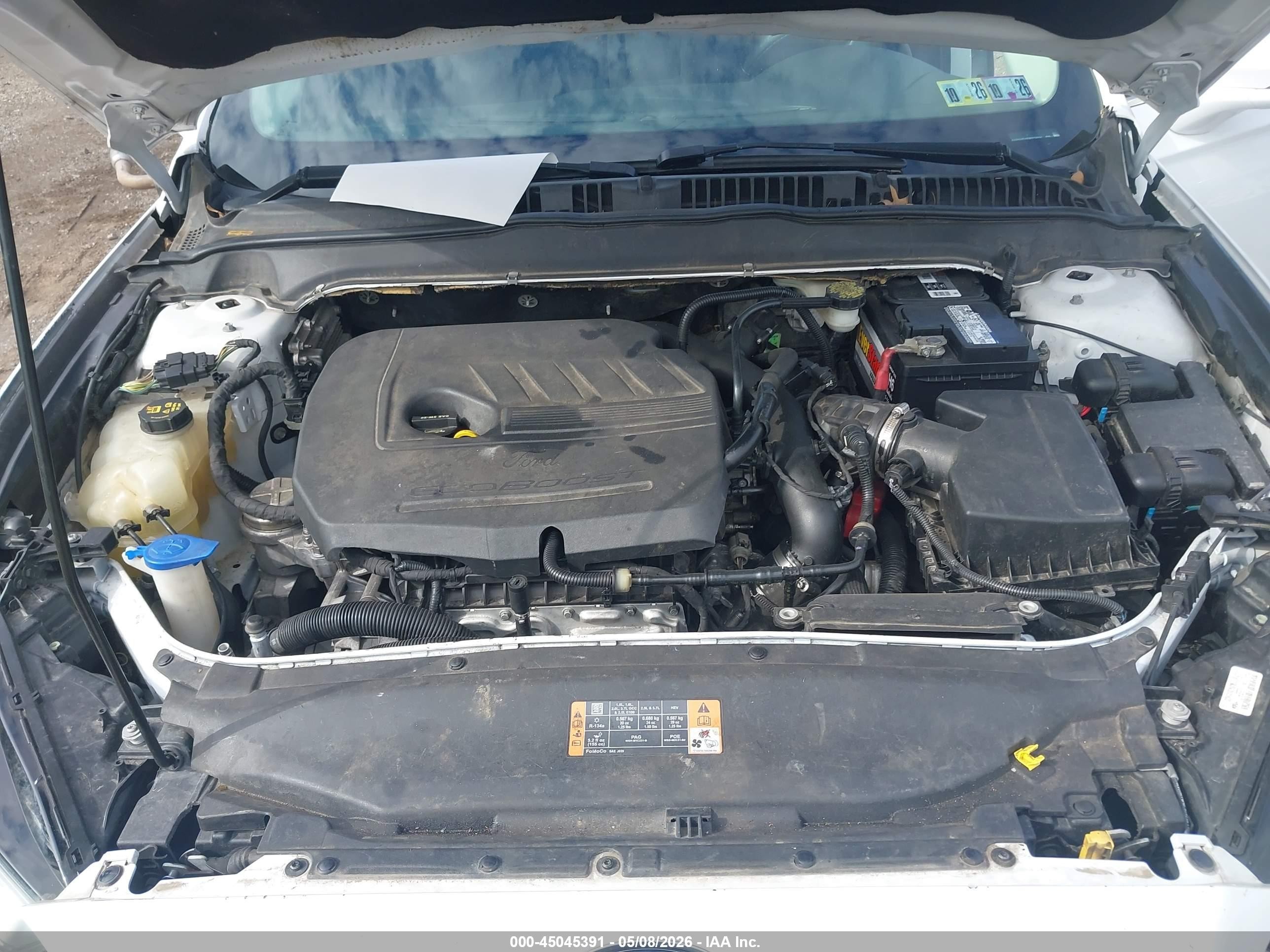 2014 Ford Fusion Se White vin: 3FA6P0HD1ER377026
