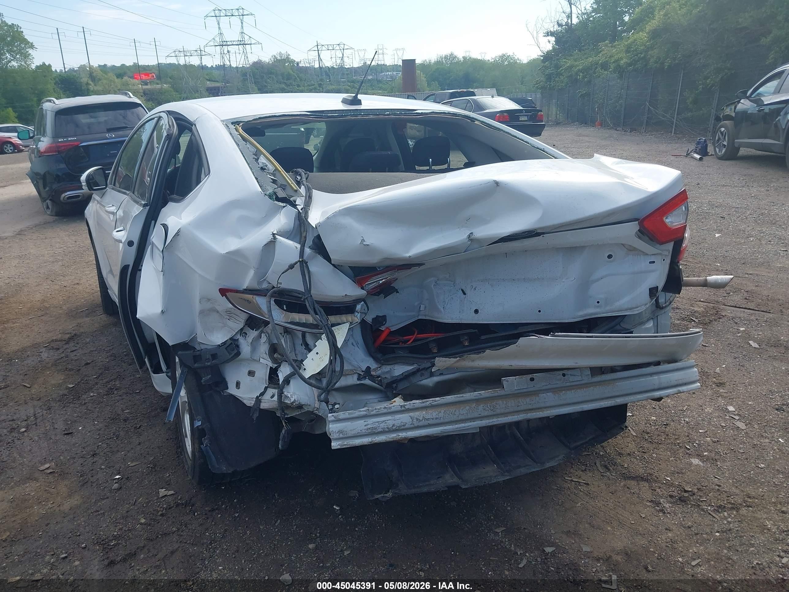 2014 Ford Fusion Se White vin: 3FA6P0HD1ER377026