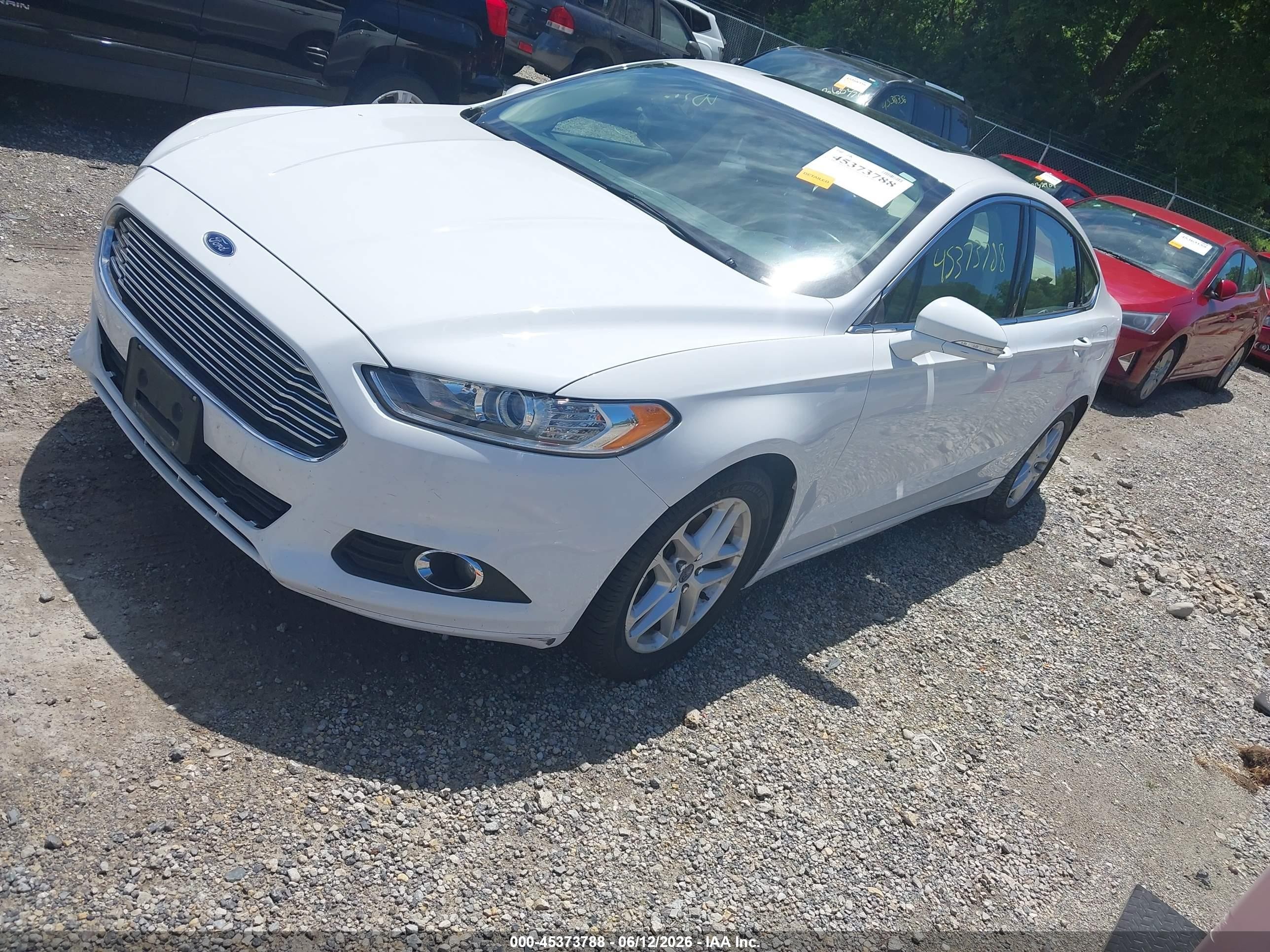 2014 Ford Fusion Se White vin: 3FA6P0HD1ER388656