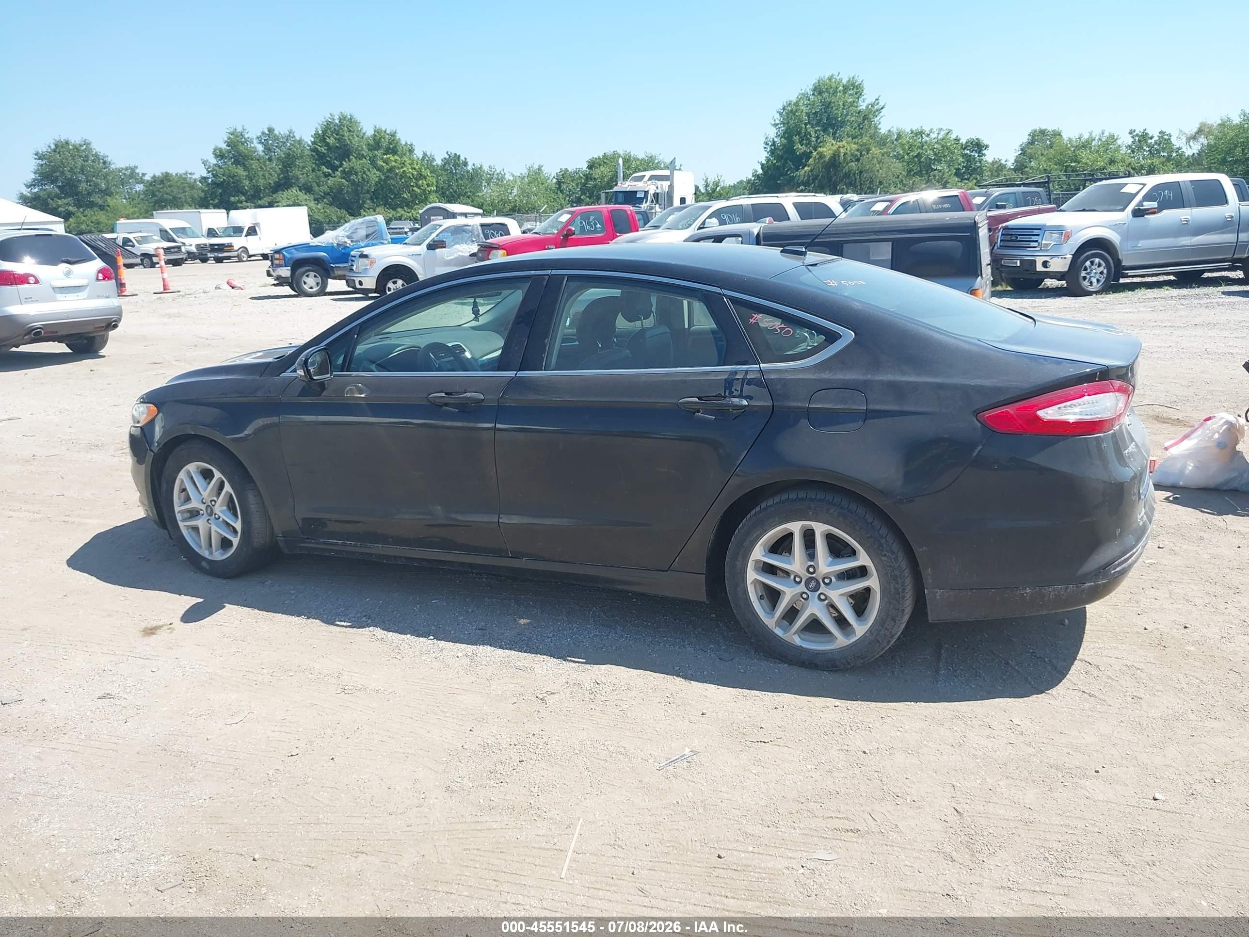 2014 Ford Fusion Se Black vin: 3FA6P0HD1ER389581
